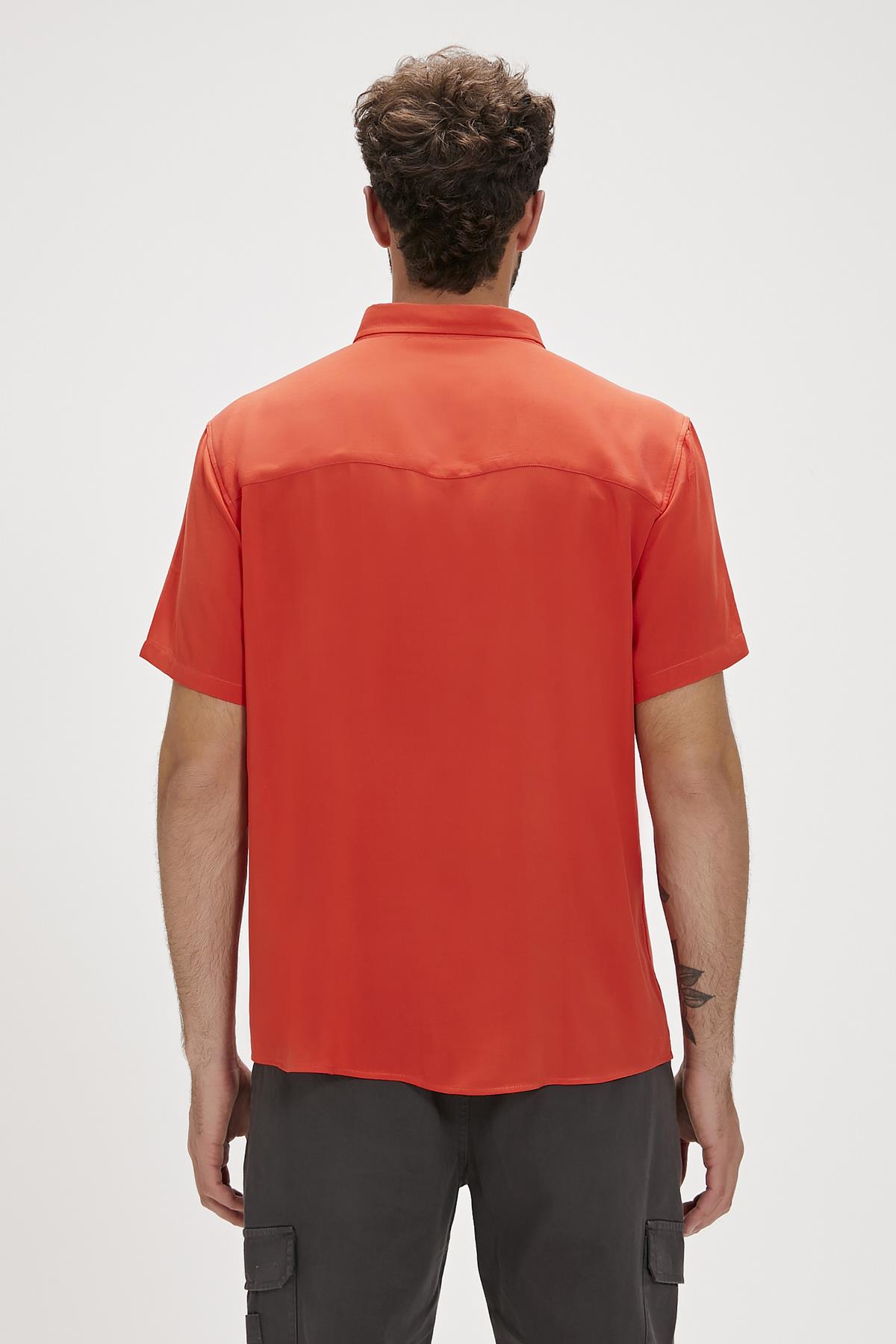 Frank Tarçın Erkek Basic Kısa Kollu Gömlek