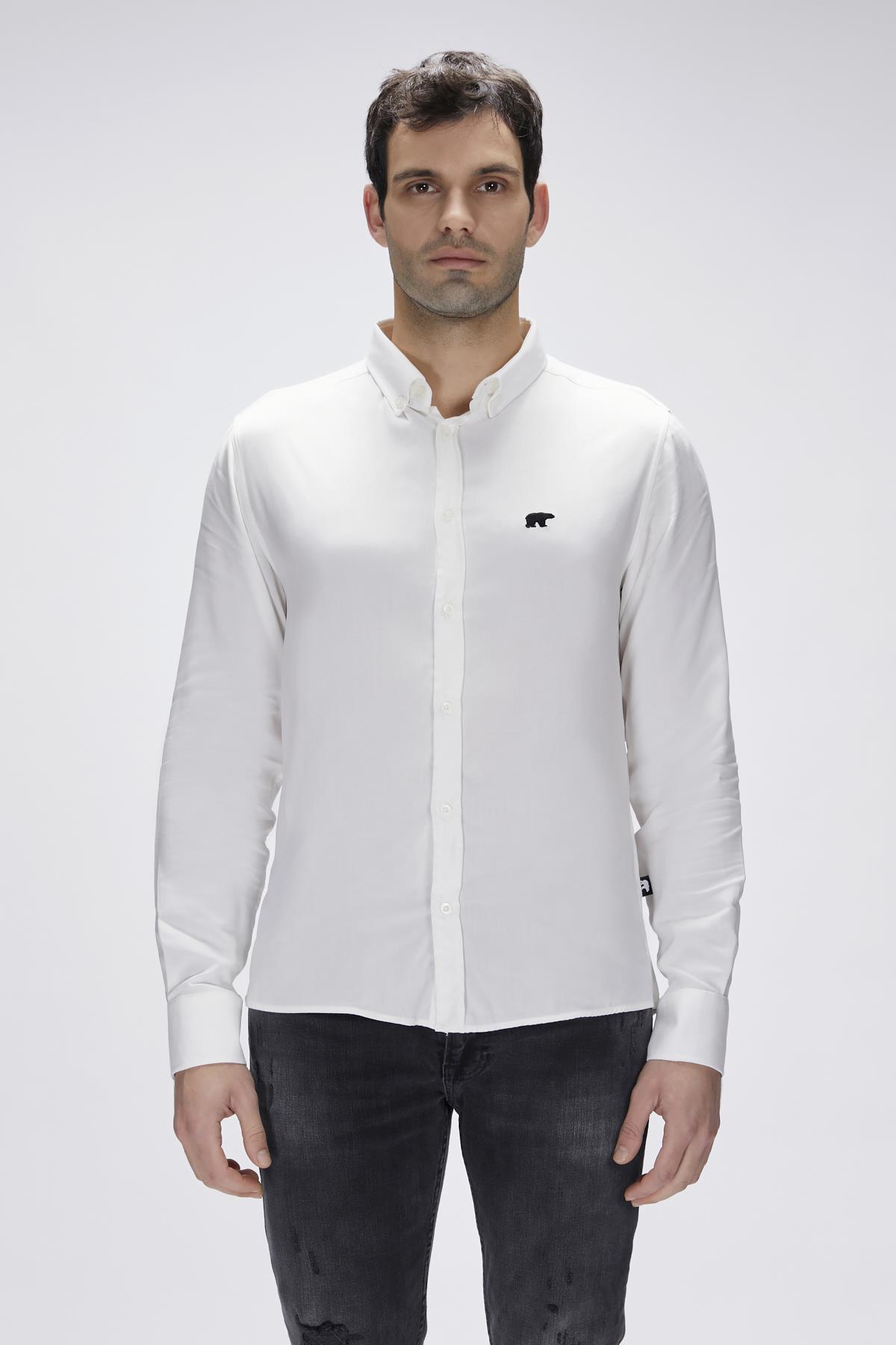 Fred Beyaz Erkek Gömlek