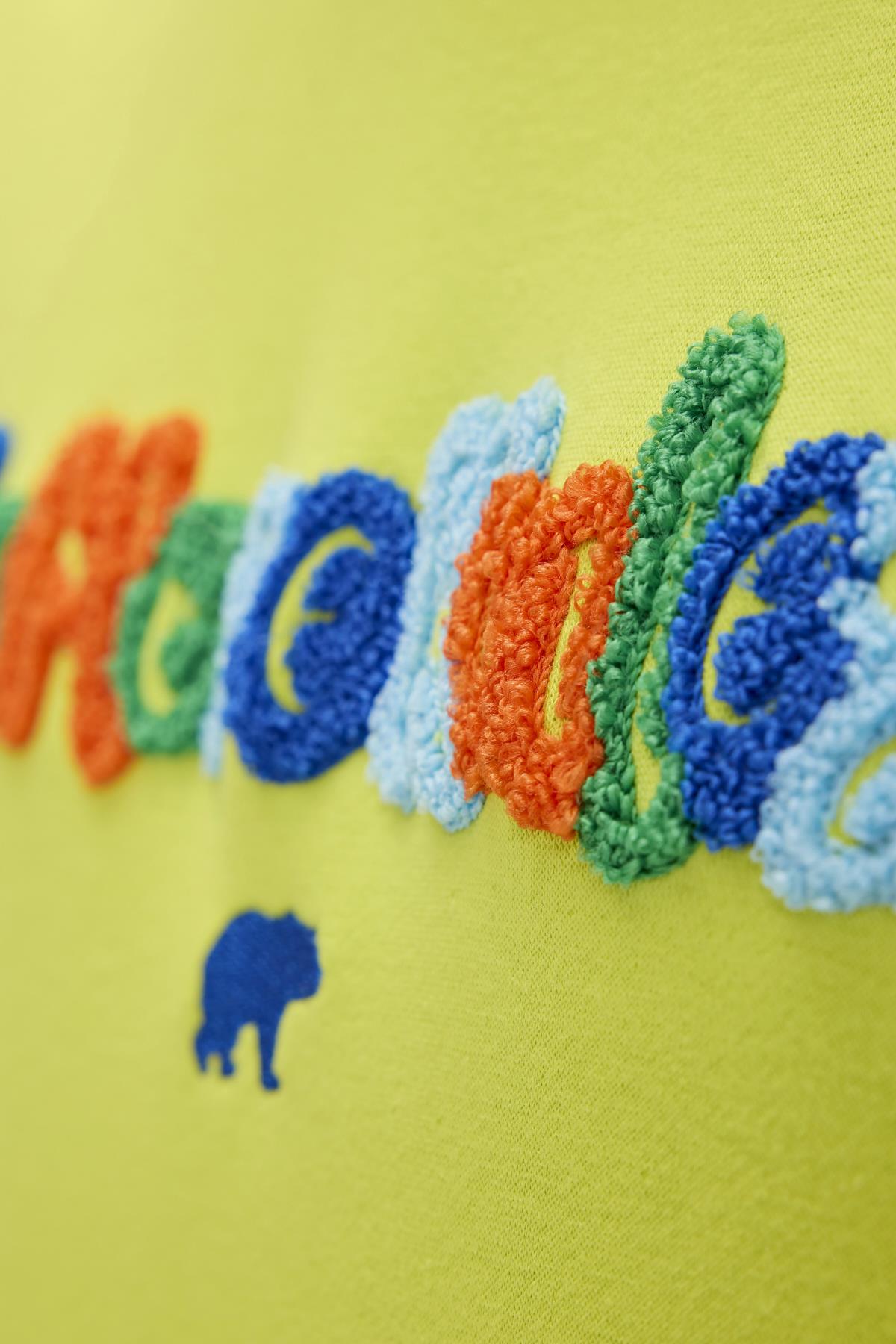 Furry Yeşil Erkek Baskılı Sweatshirt