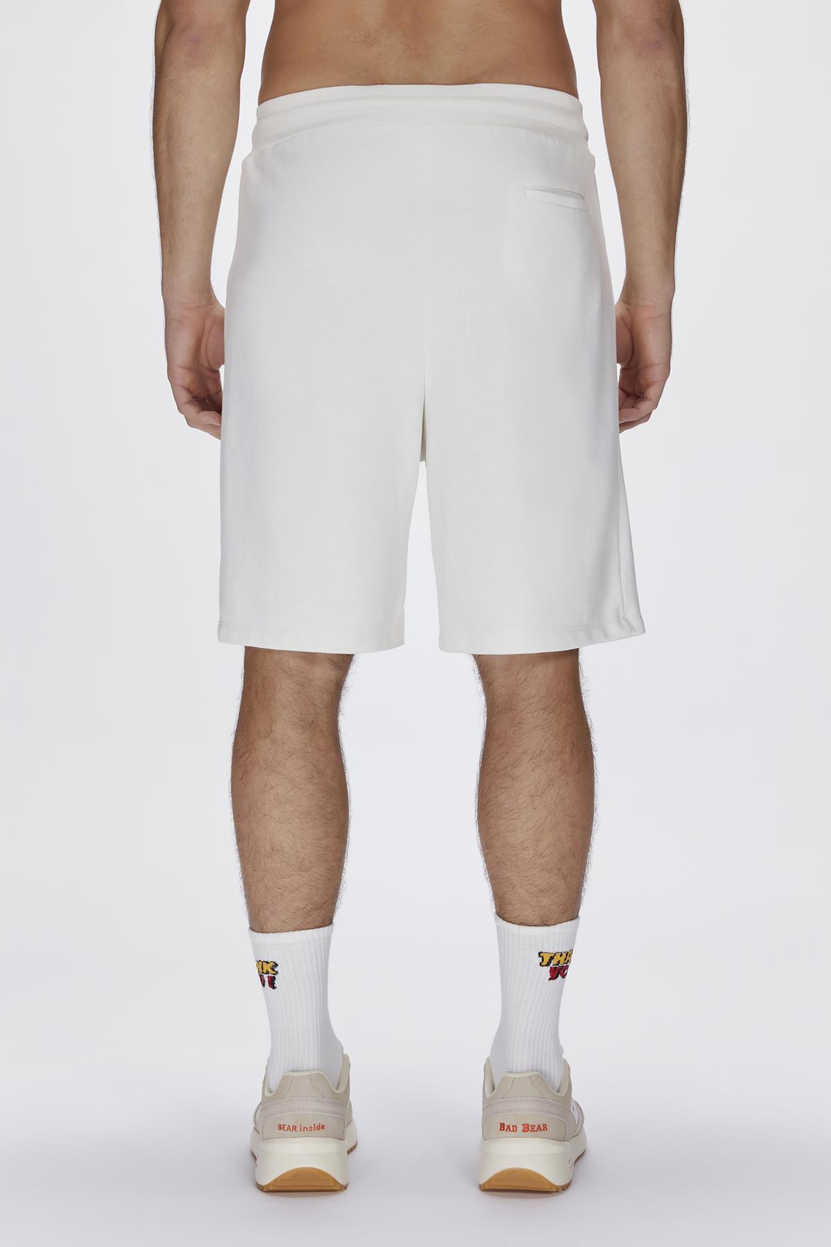 Gian Sweatshorts Beyaz Erkek Şort
