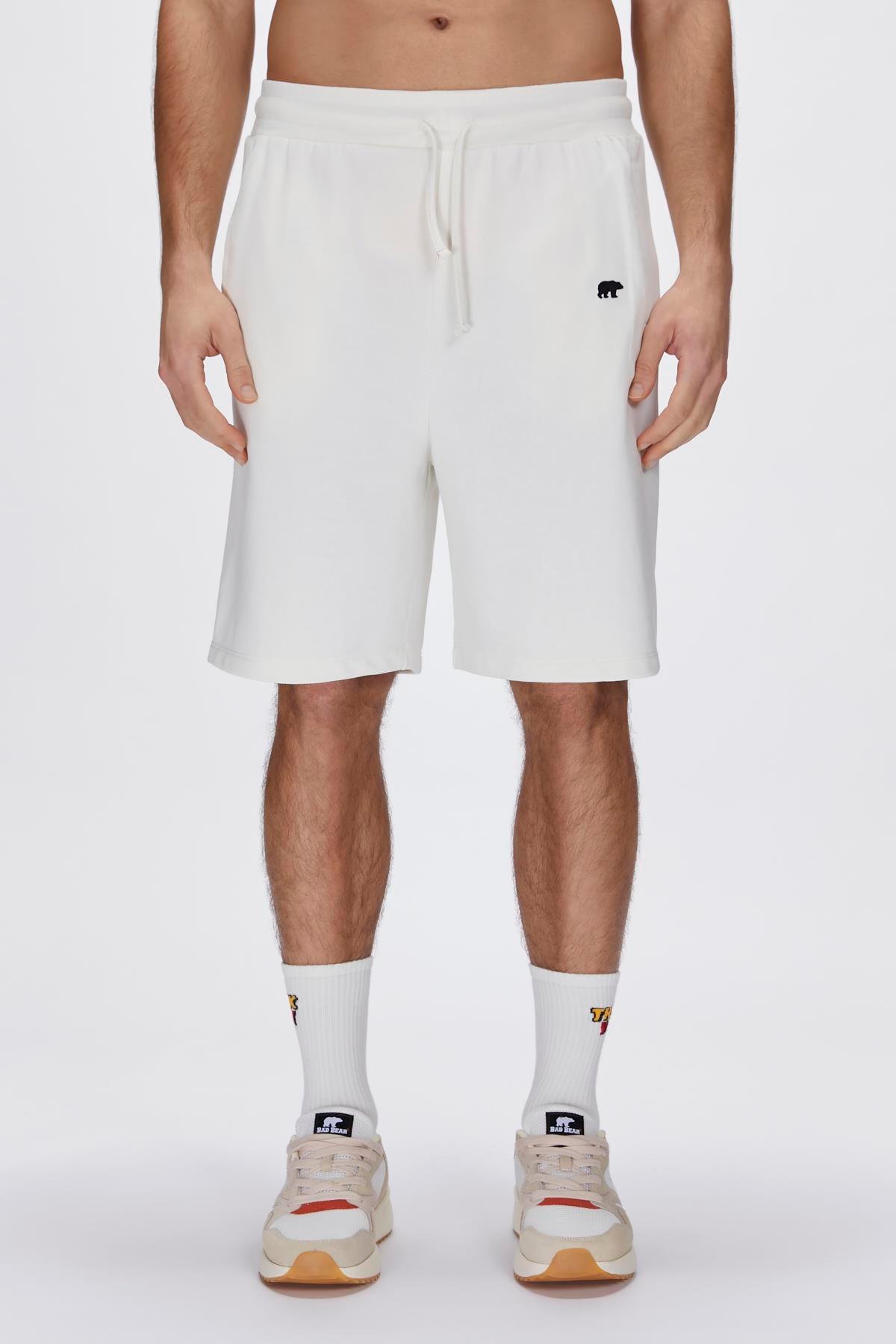 Gian Sweatshorts Beyaz Erkek Şort