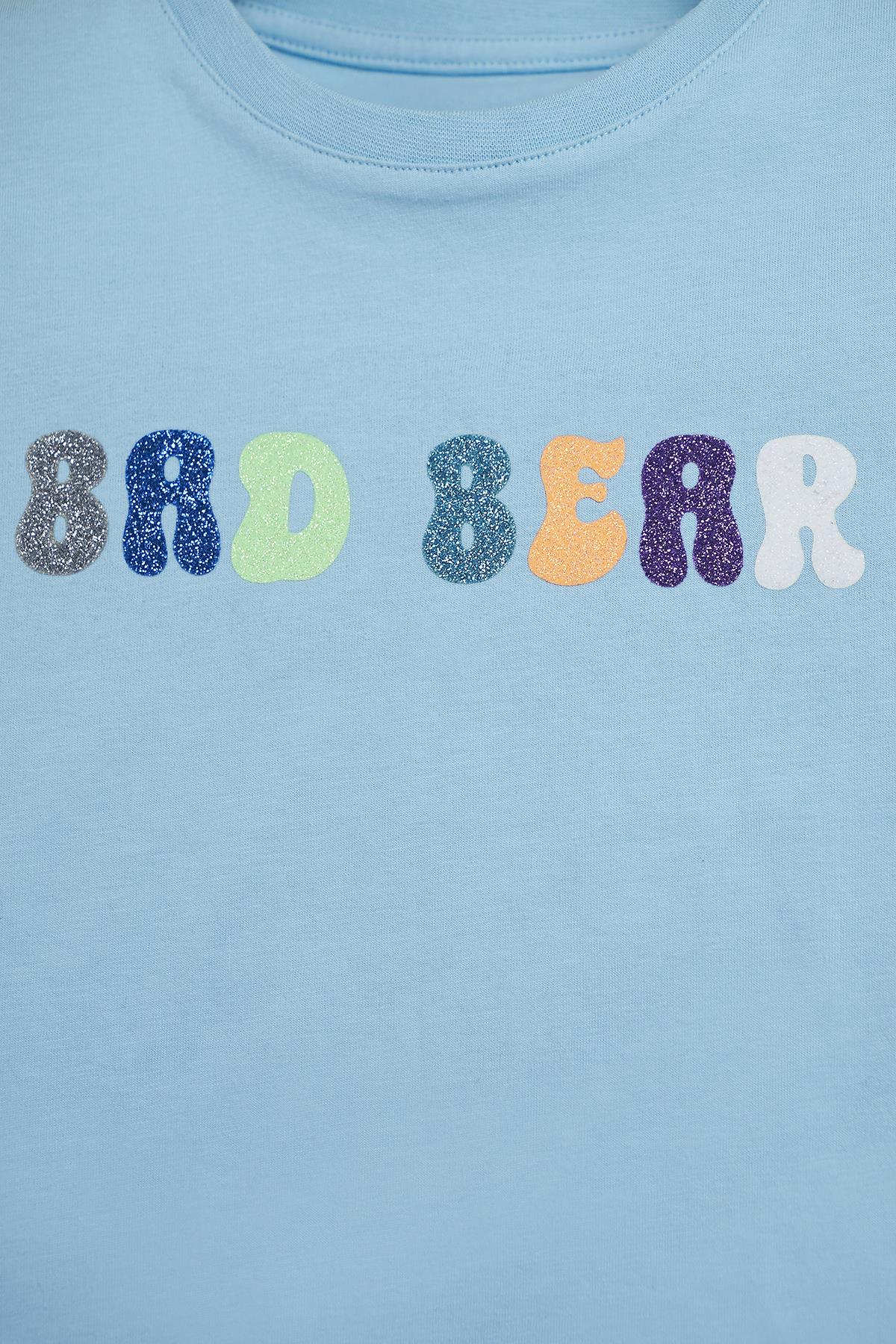 Gilda Mavi Baskılı Kız Çocuk Tişört