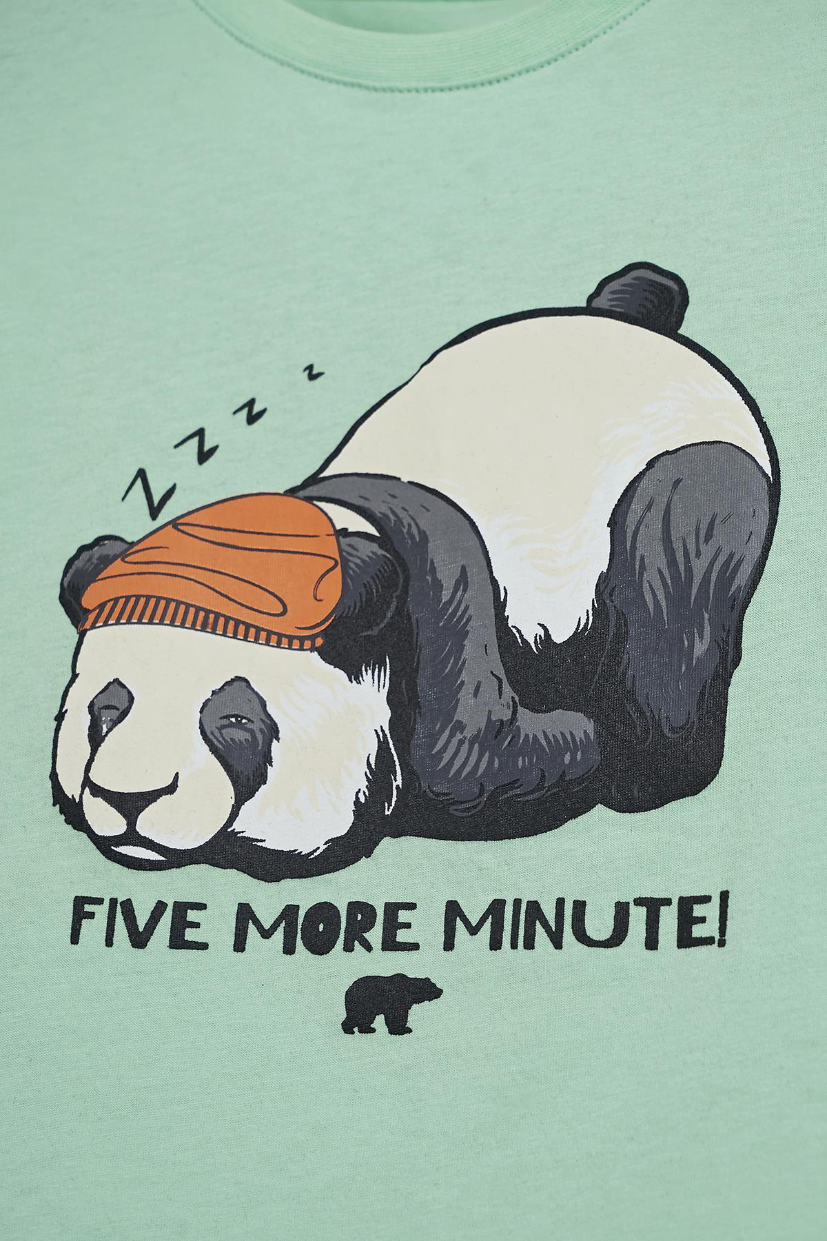 Gus Yeşil Baskılı Çocuk Tişört