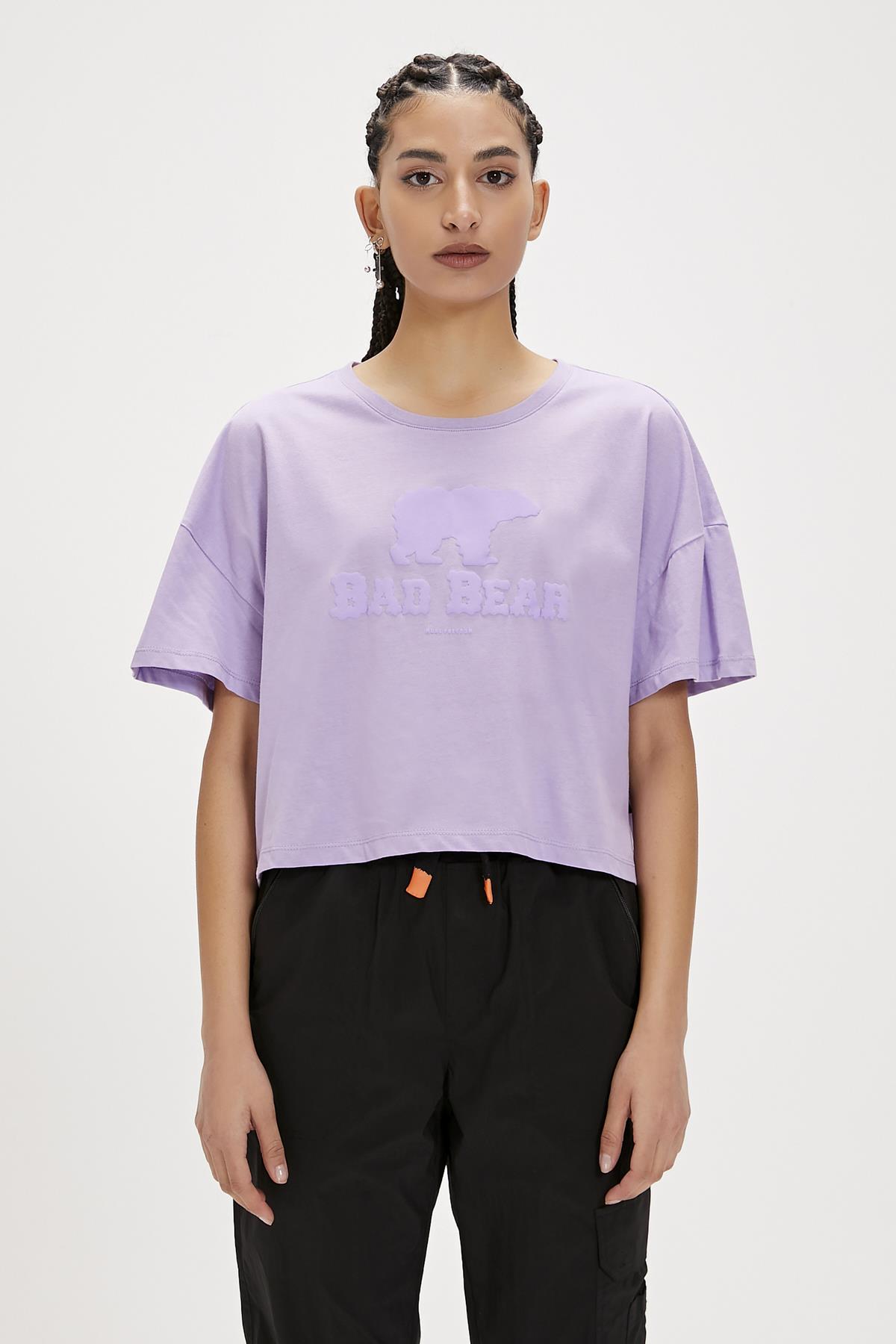 Holly Mor Baskılı Kadın Tişört