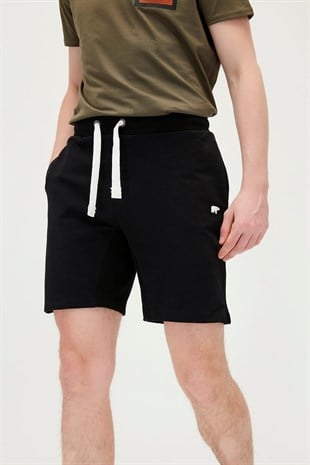 Holmer King Size Black Mens Sweatshorts