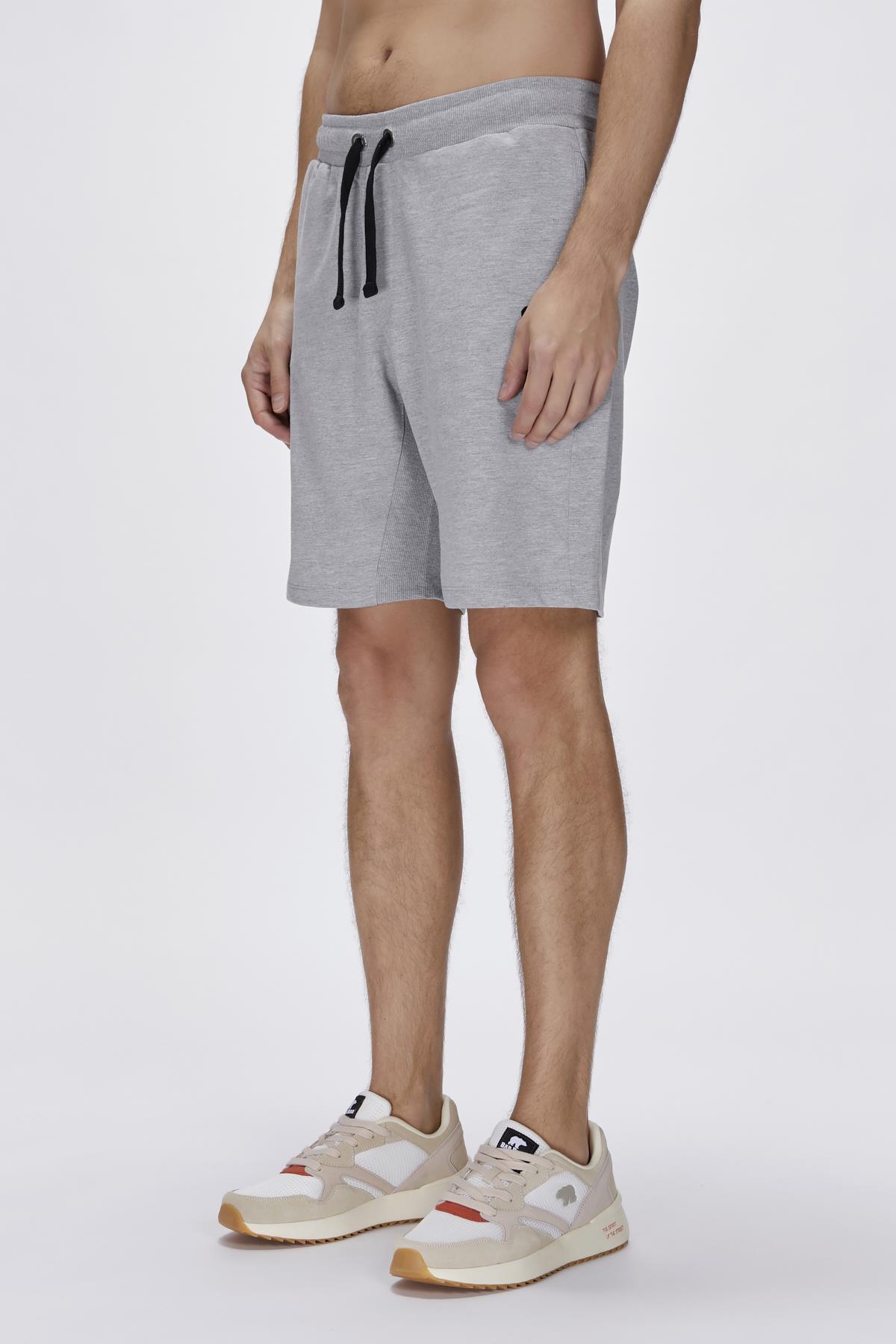 Holmer SweatShorts Gri Melanj Erkek Şort