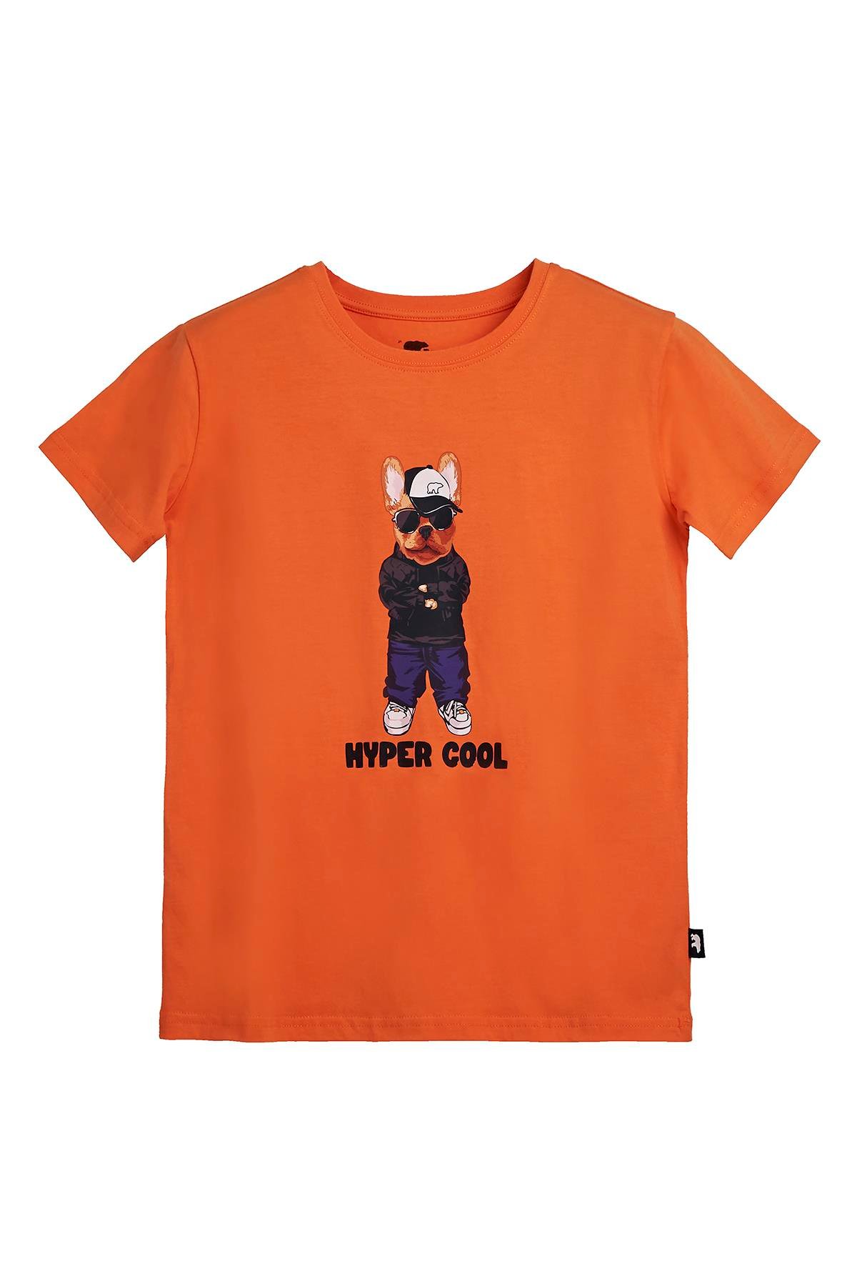 Hyper Bear Turuncu Baskılı Çocuk Tişört