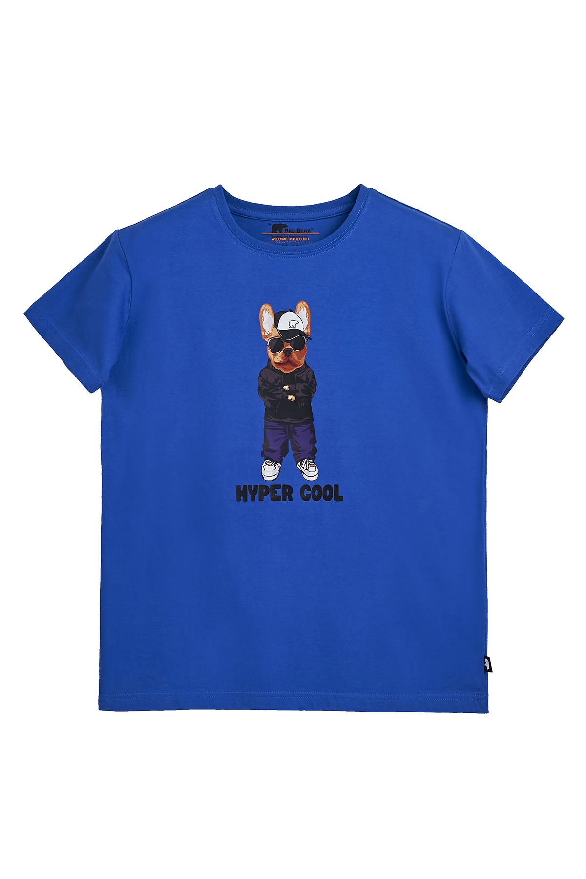Hyper Bear Saks Mavisi Baskılı Çocuk Tişört