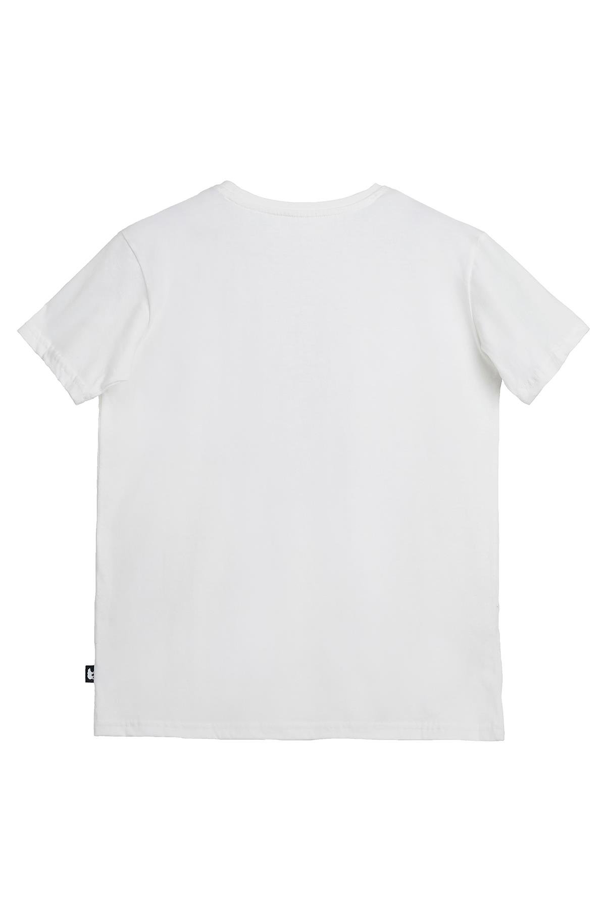 Hyper Bear Beyaz Baskılı Çocuk Tişört