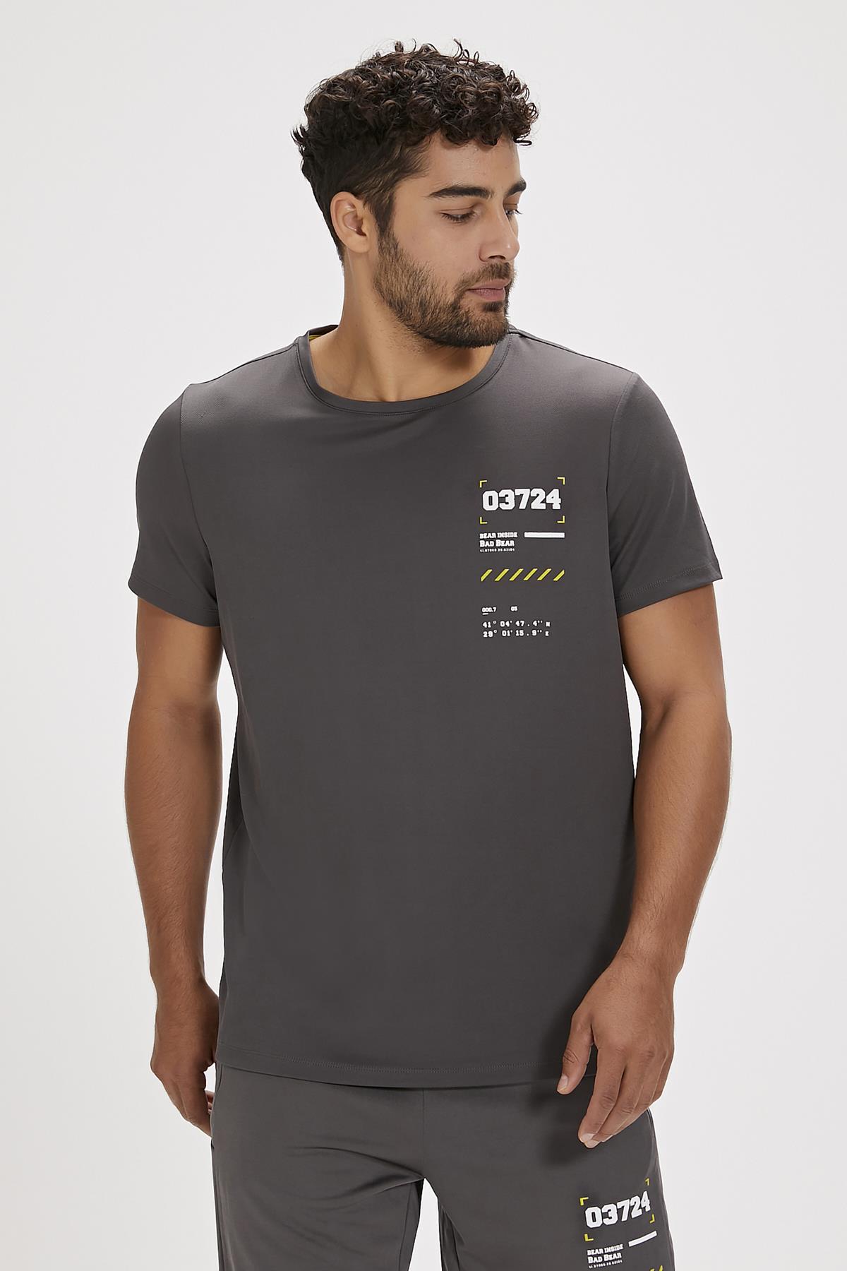 Jesse Asfalt Baskılı Erkek Tişört