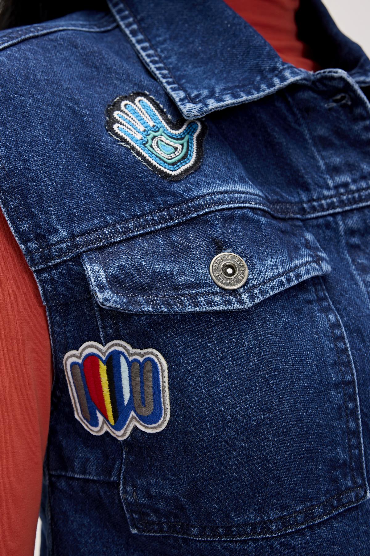 Joanne İndigo Kadın Denim Yelek