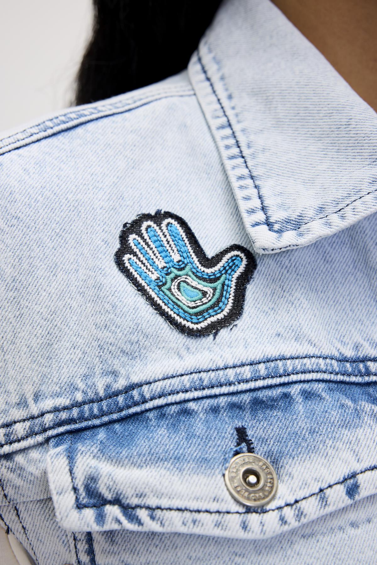 Joanne Ocean Blue Kadın Denim Yelek