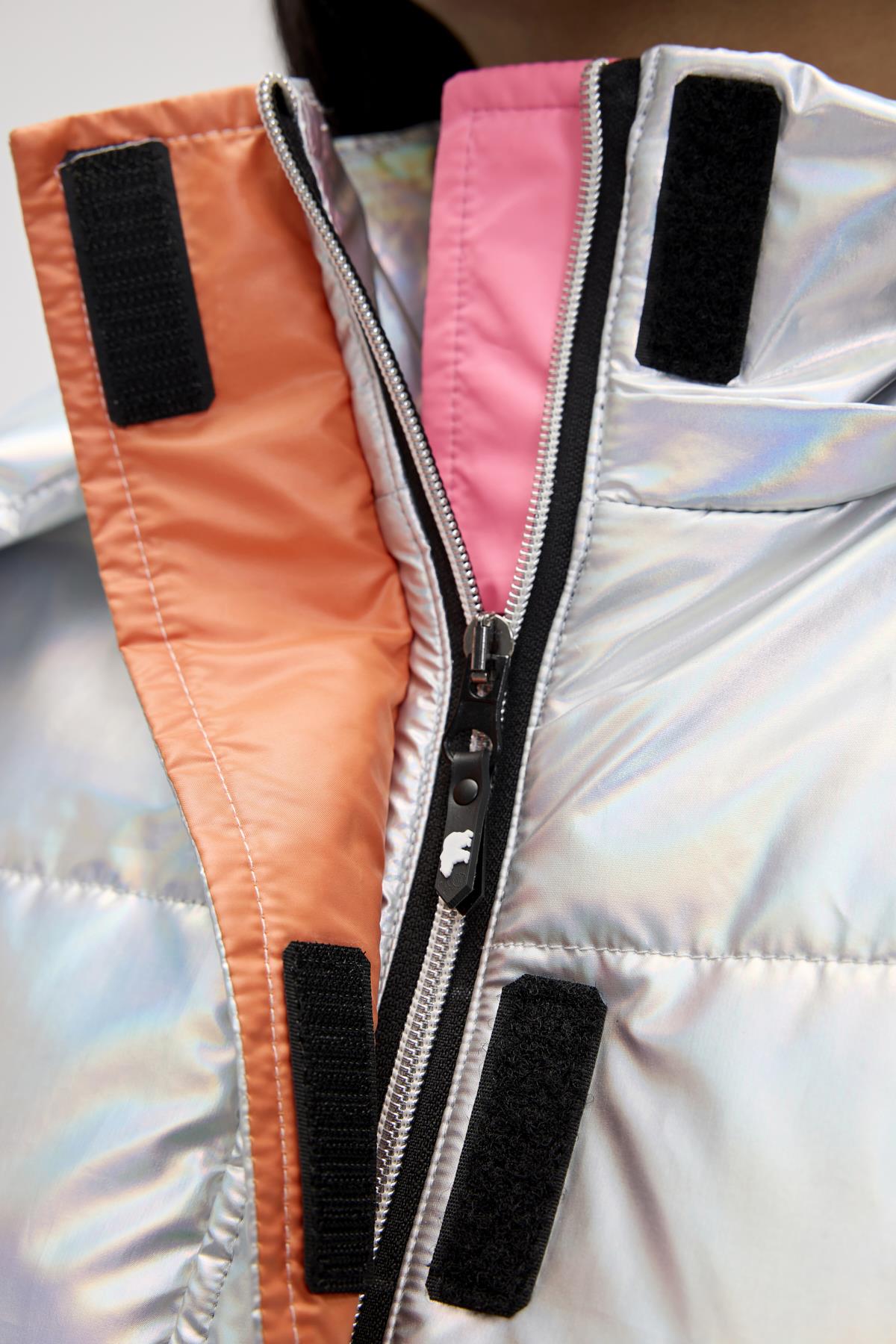 Jolene Gümüş Gri Kadın Puffer Mont