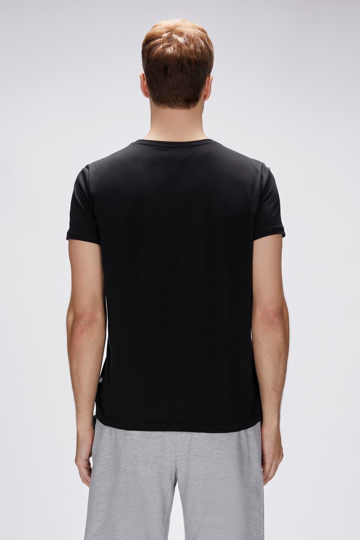 Jonah Siyah Erkek Baskılı Tişört