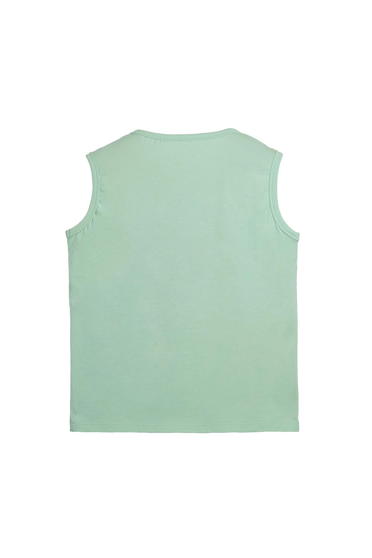 Jonah Yeşil Baskılı Çocuk Atlet