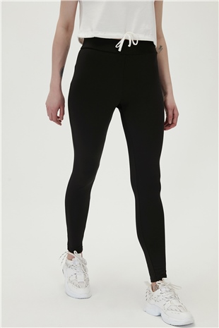 Chelsea Siyah Uzun Kadın Tayt