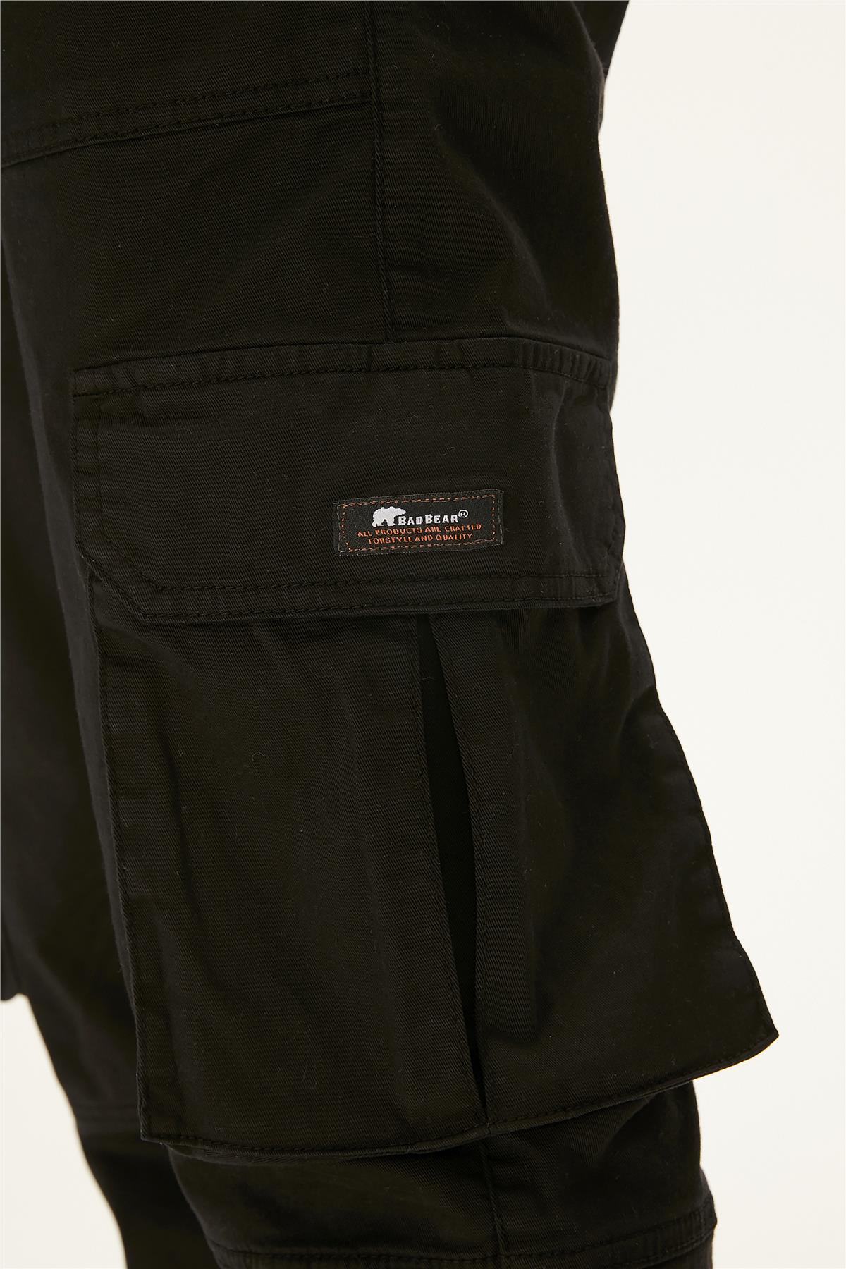 Lara Cargo SweatPants Siyah Kadın Pantolon
