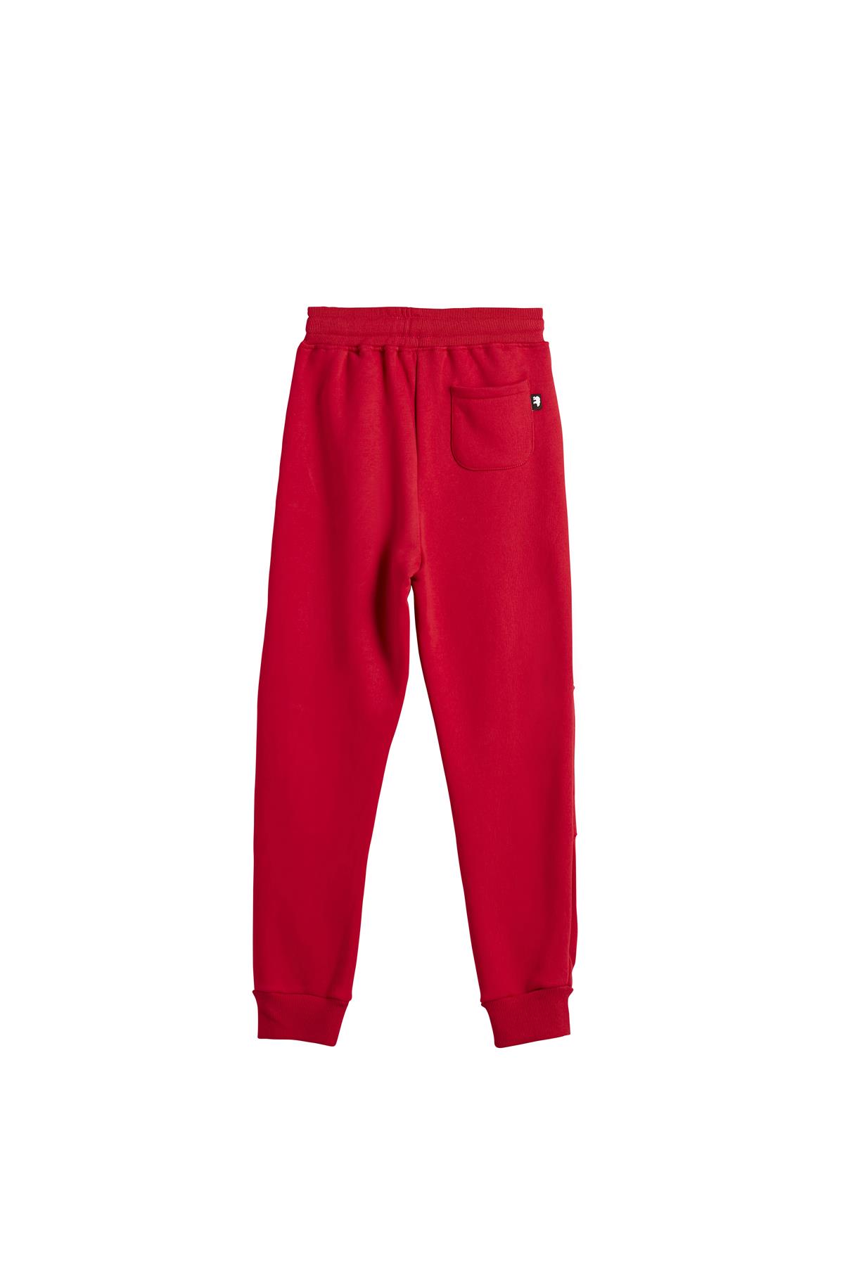Less Plain Sweatpants Kids Crimson-Red Kırmızı Çocuk Eşofman Altı