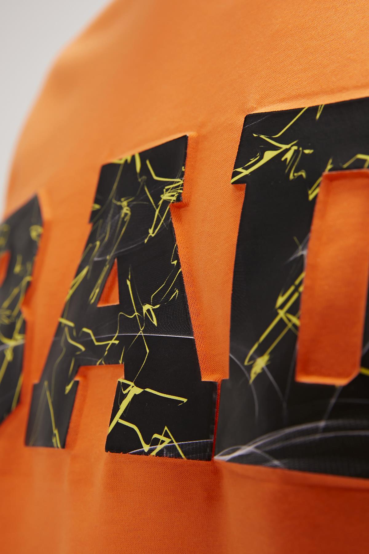 Levin Turuncu Baskılı Oversize Erkek Tişört