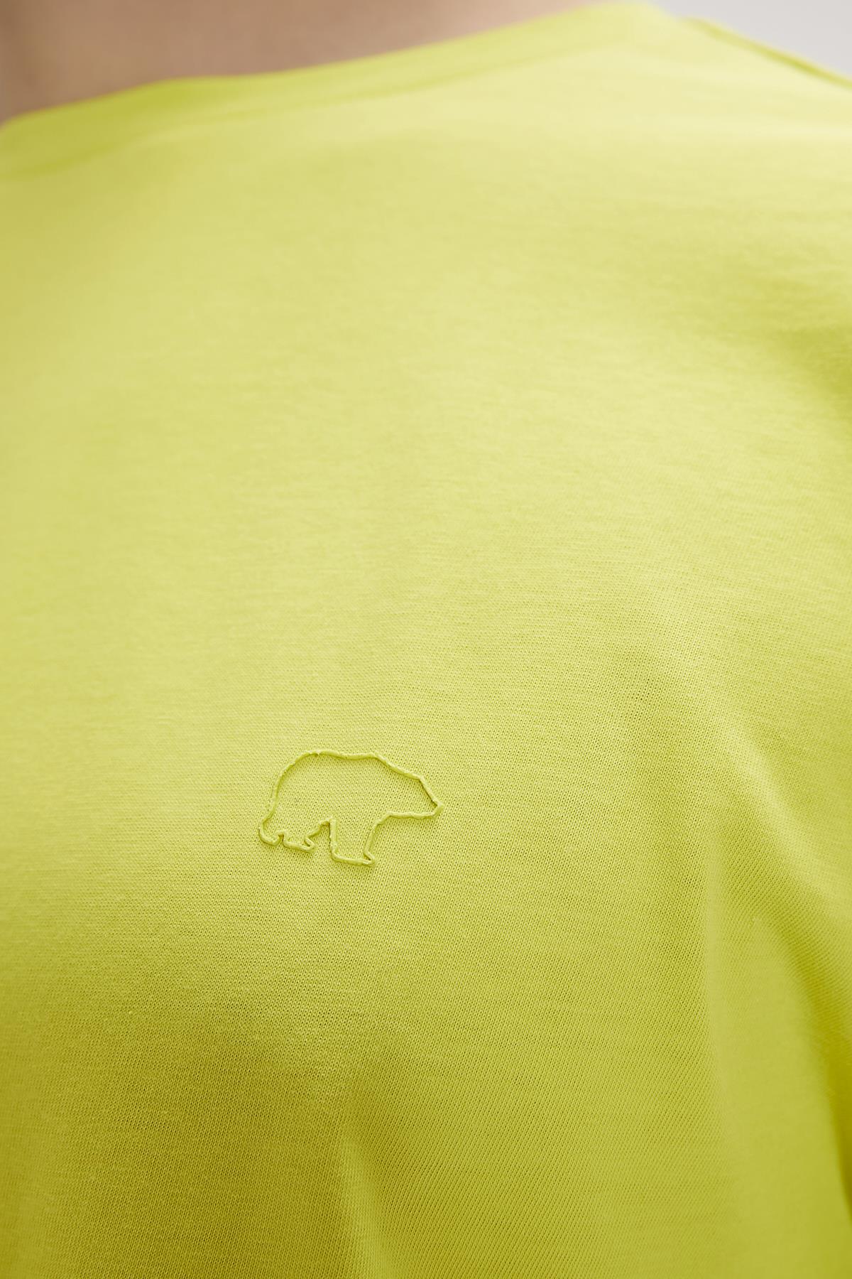 Liber Yeşil Logo Baskılı Basic Erkek Tişört