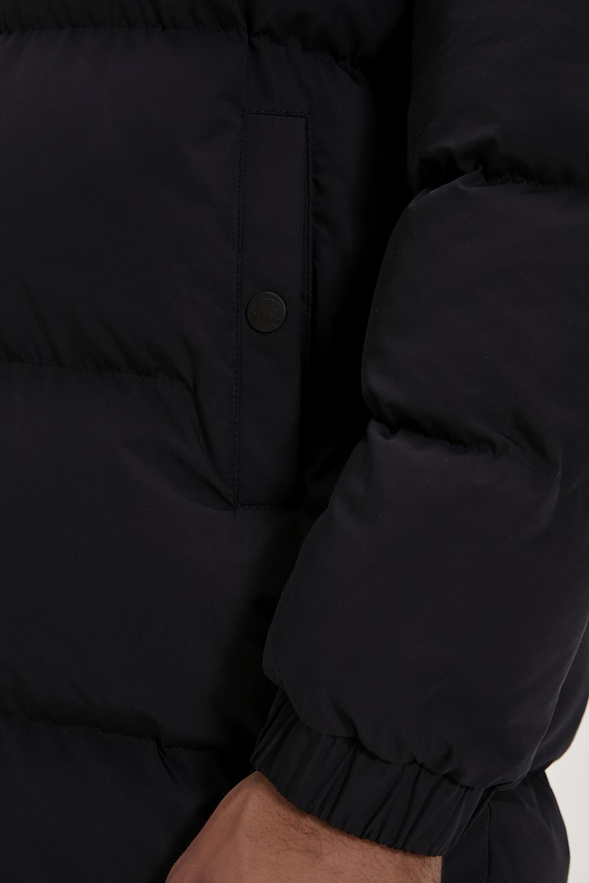 Lincoln Puffer Lacivert Kapüşonlu Erkek Mont