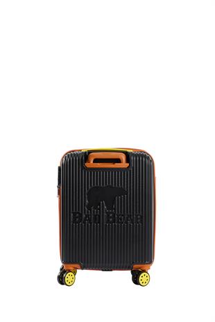 Logo Siyah Kabin Boy Tekerlekli ABS Valiz 40 Lt.