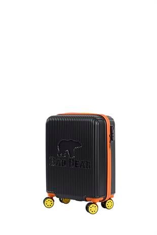 Logo Siyah Kabin Boy Tekerlekli ABS Valiz 40 Lt.