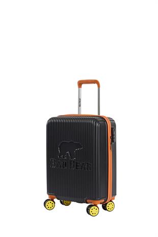 Logo Siyah Kabin Boy Tekerlekli ABS Valiz 40 Lt.