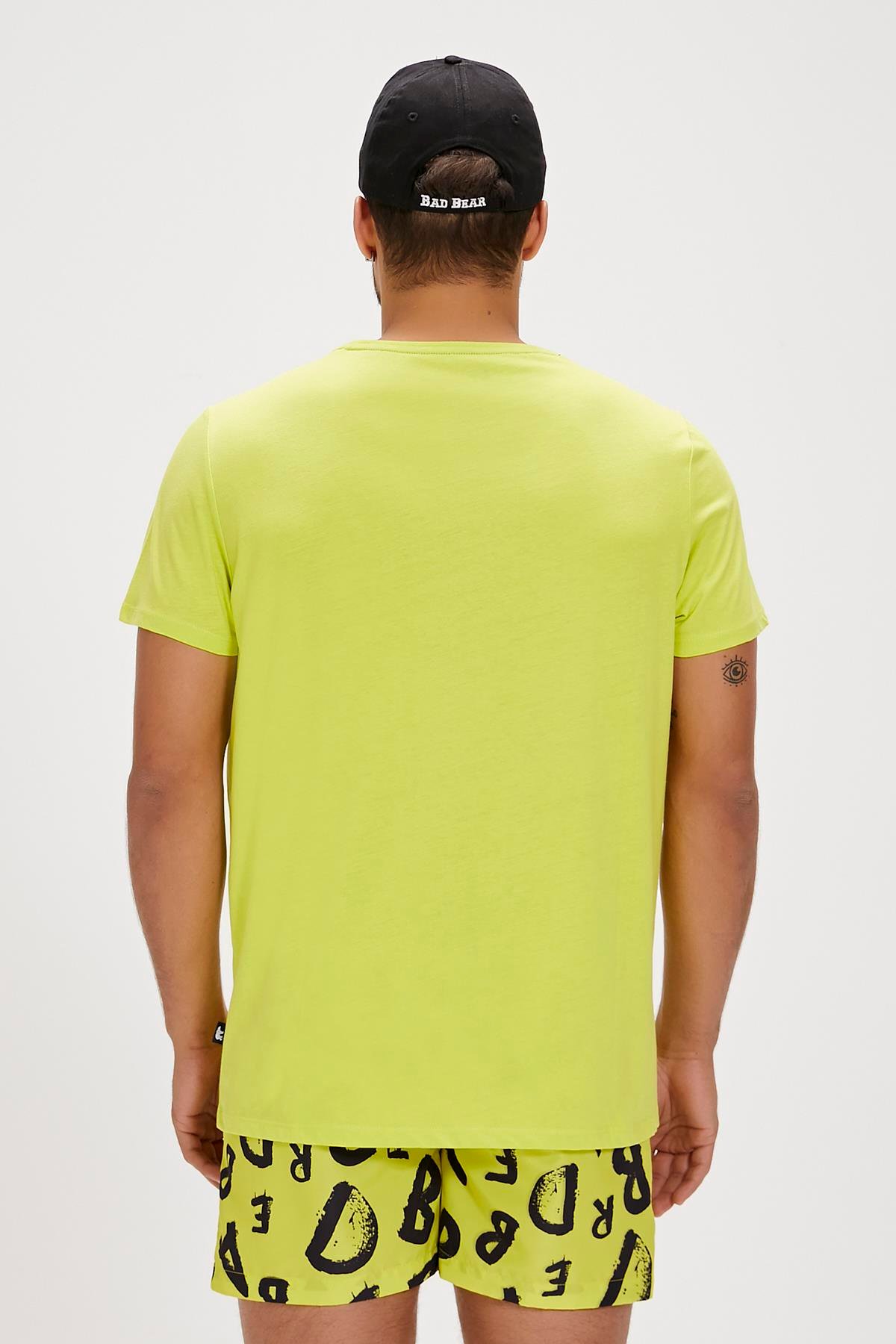 Lorenzo Yeşil Baskılı Erkek Tişört