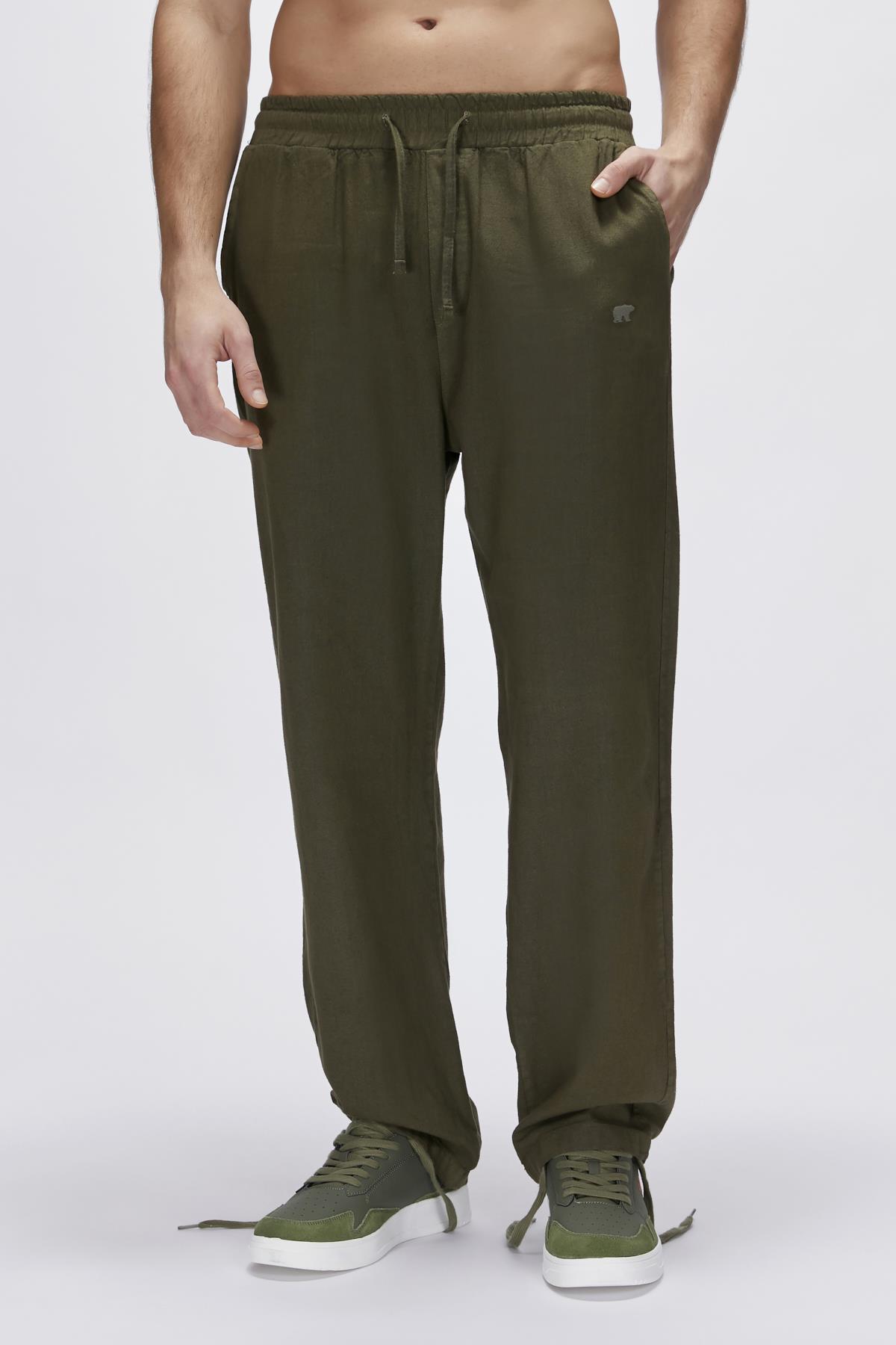 Lowell Haki Erkek Pantolon