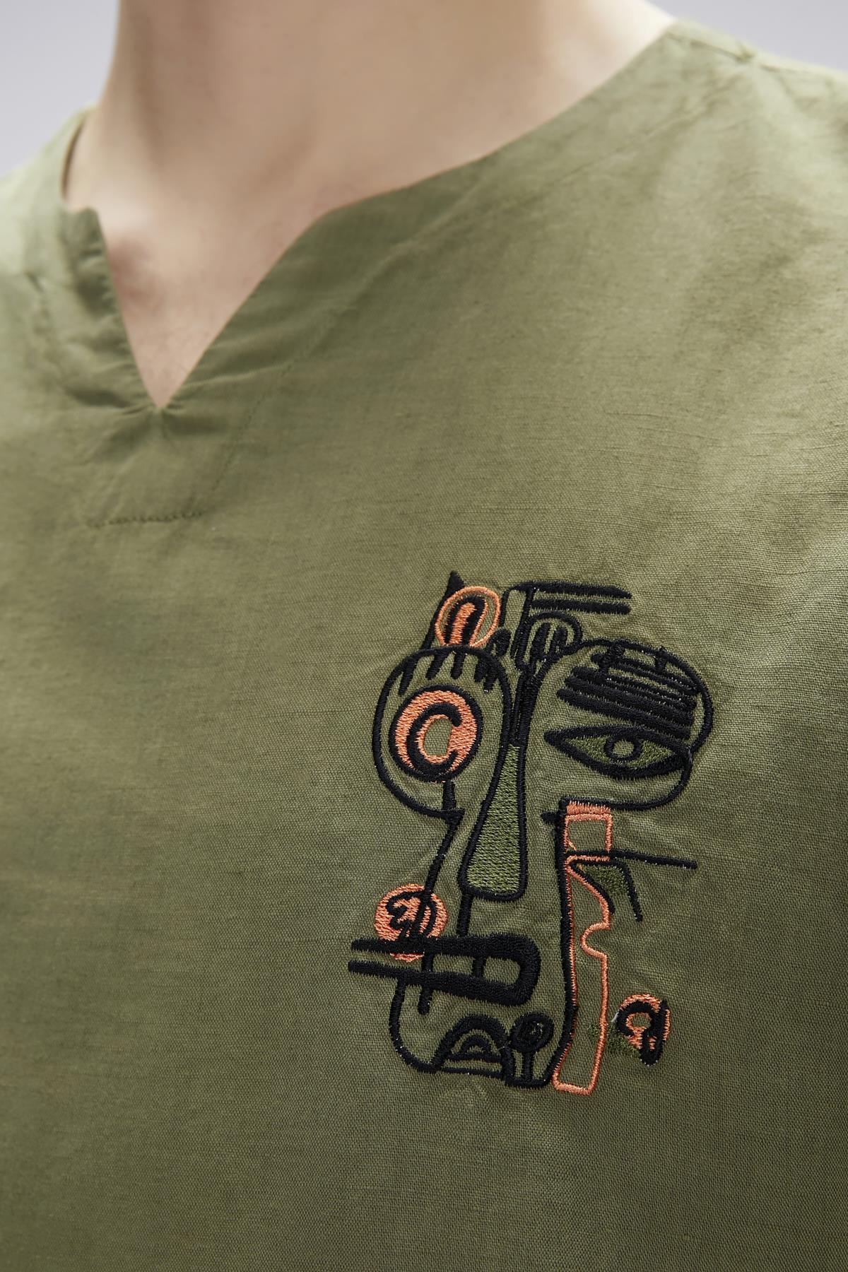 Loyd Haki Erkek Gömlek