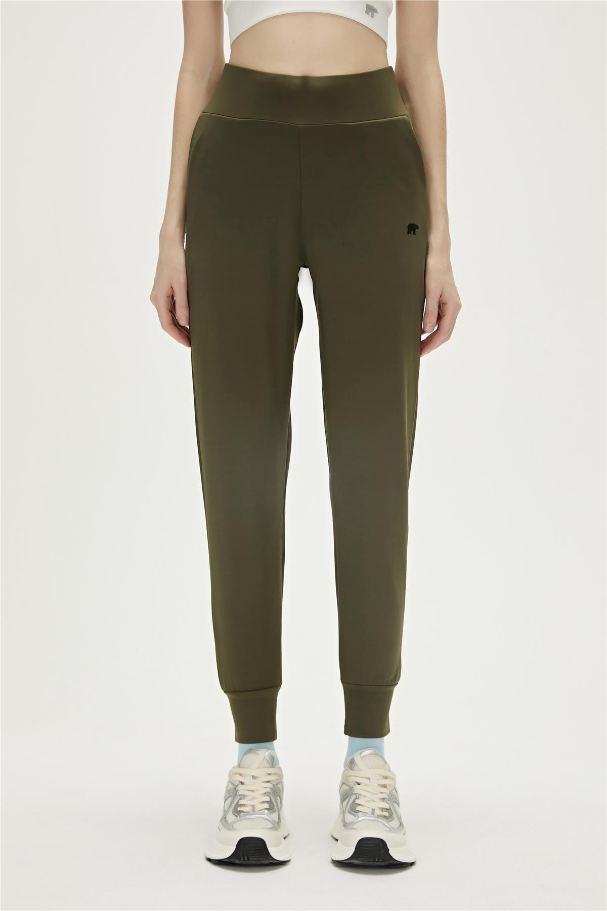 Lucca Haki Yeşil Uzun Kadın Tayt