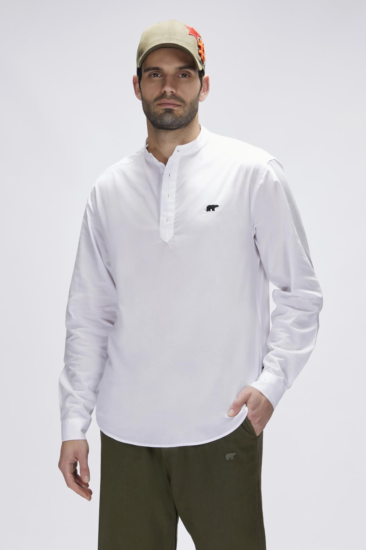 Luigi Beyaz Erkek Gömlek