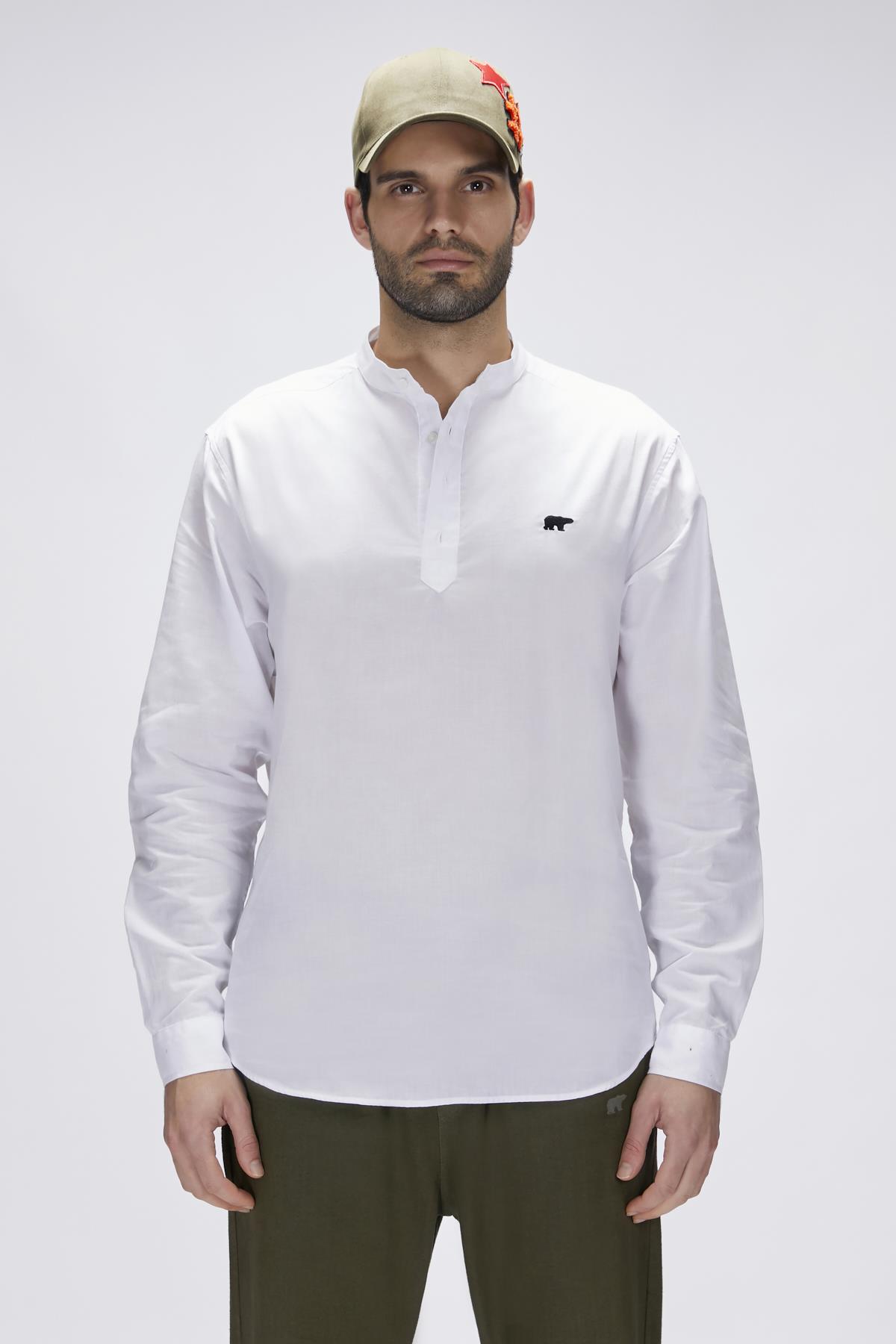 Luigi Beyaz Erkek Gömlek