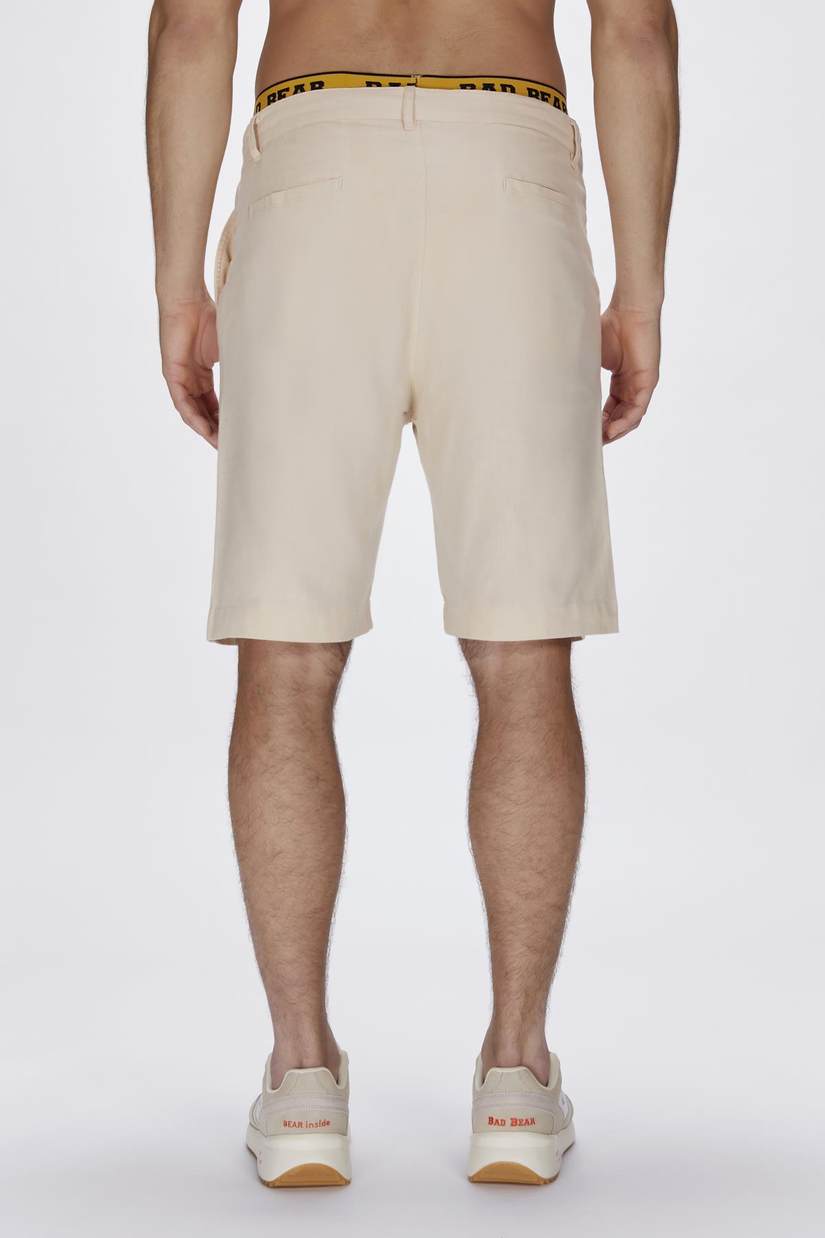 Lyne Bej Yandan Cepli Erkek Şort