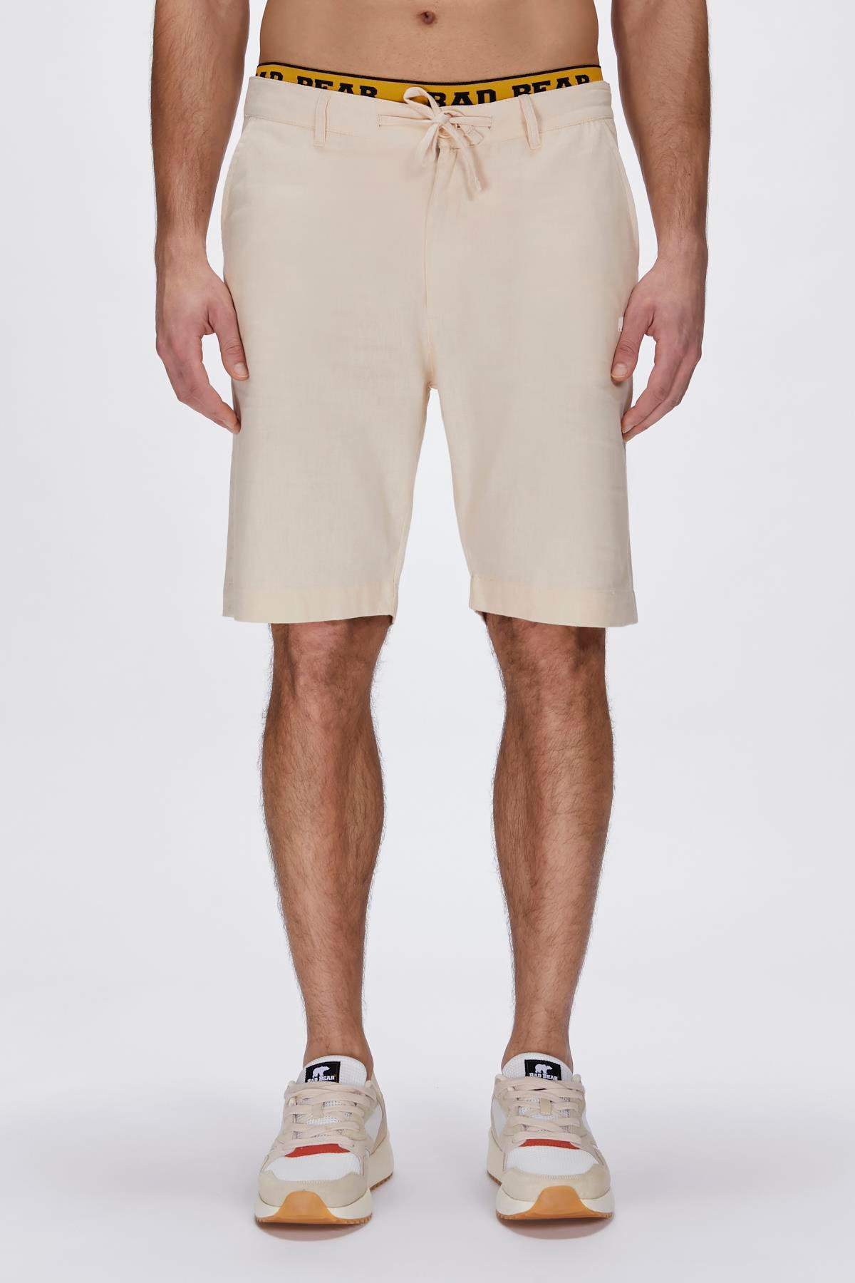 Lyne Bej Yandan Cepli Erkek Şort