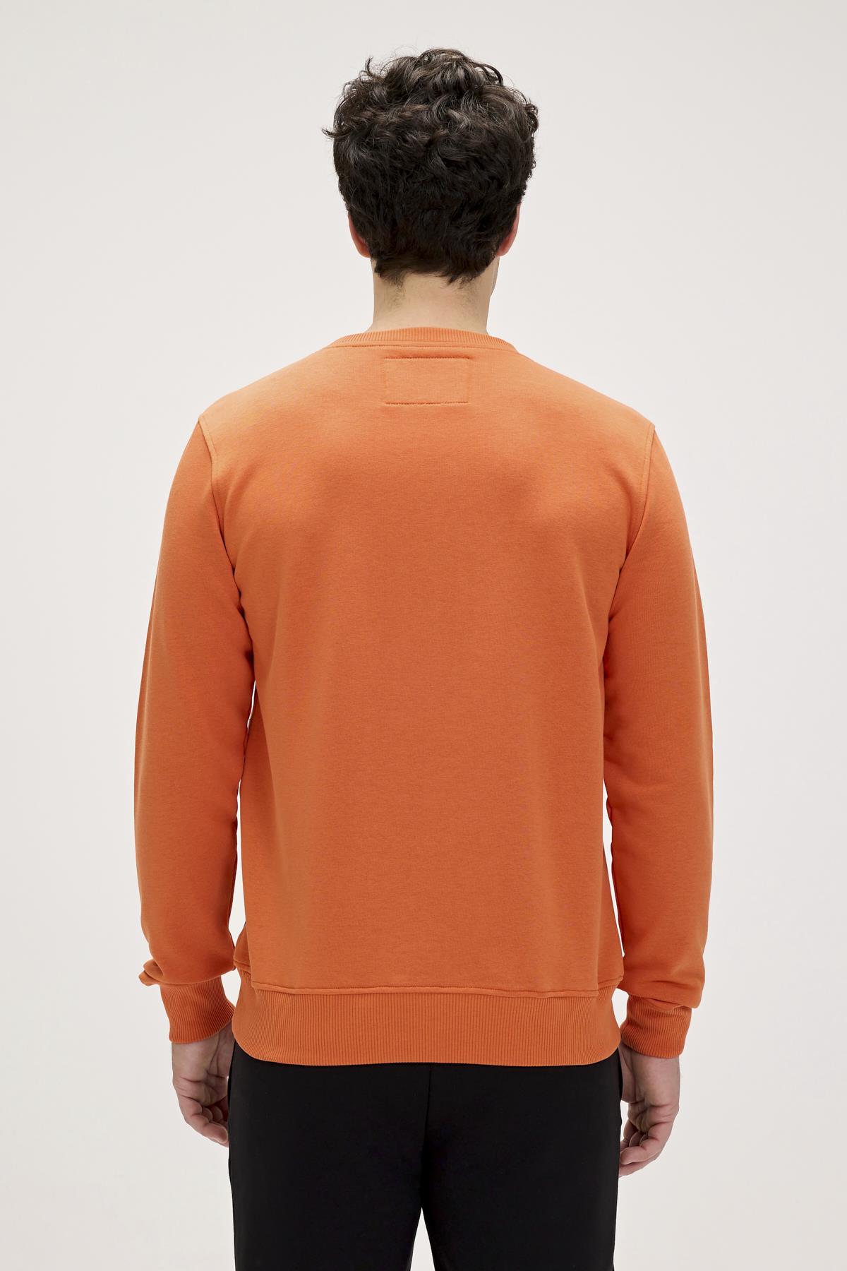 Marlow Orange Mens Sweatshirt