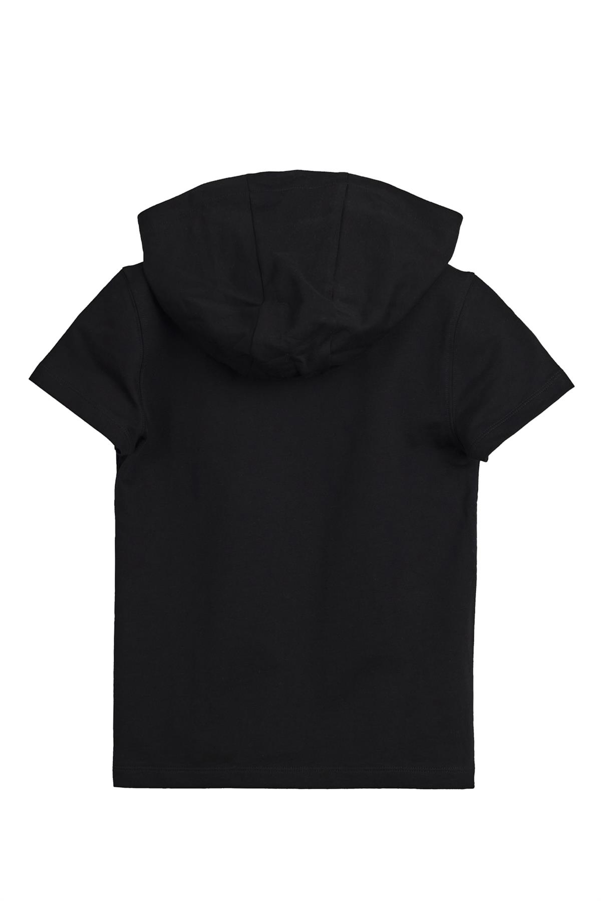 Mood Siyah Çocuk Baskılı Hoodie Sweatshirt