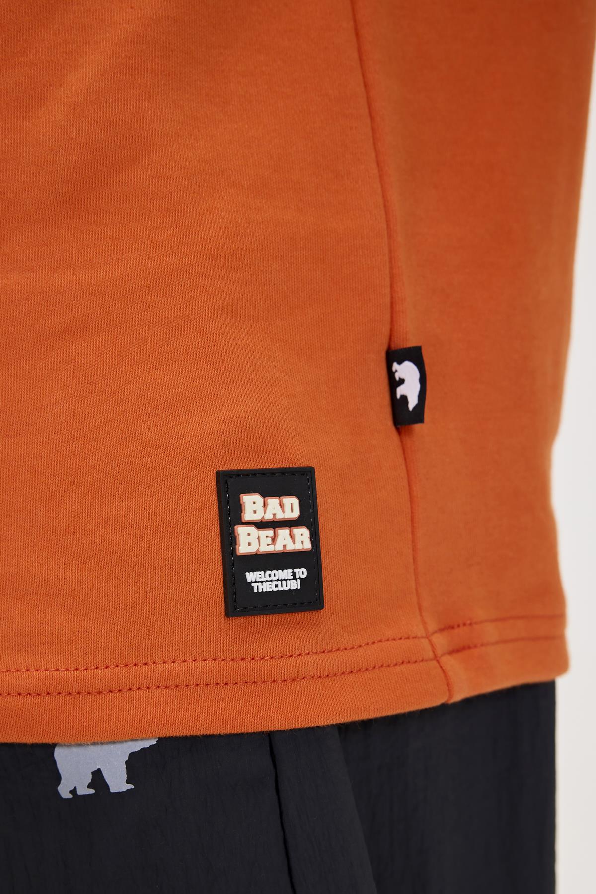 Moreno Turuncu Erkek Baskılı Tişört