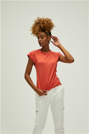 Mudra T-Shirt Ginger Tarçın Basic Kadın Tişört