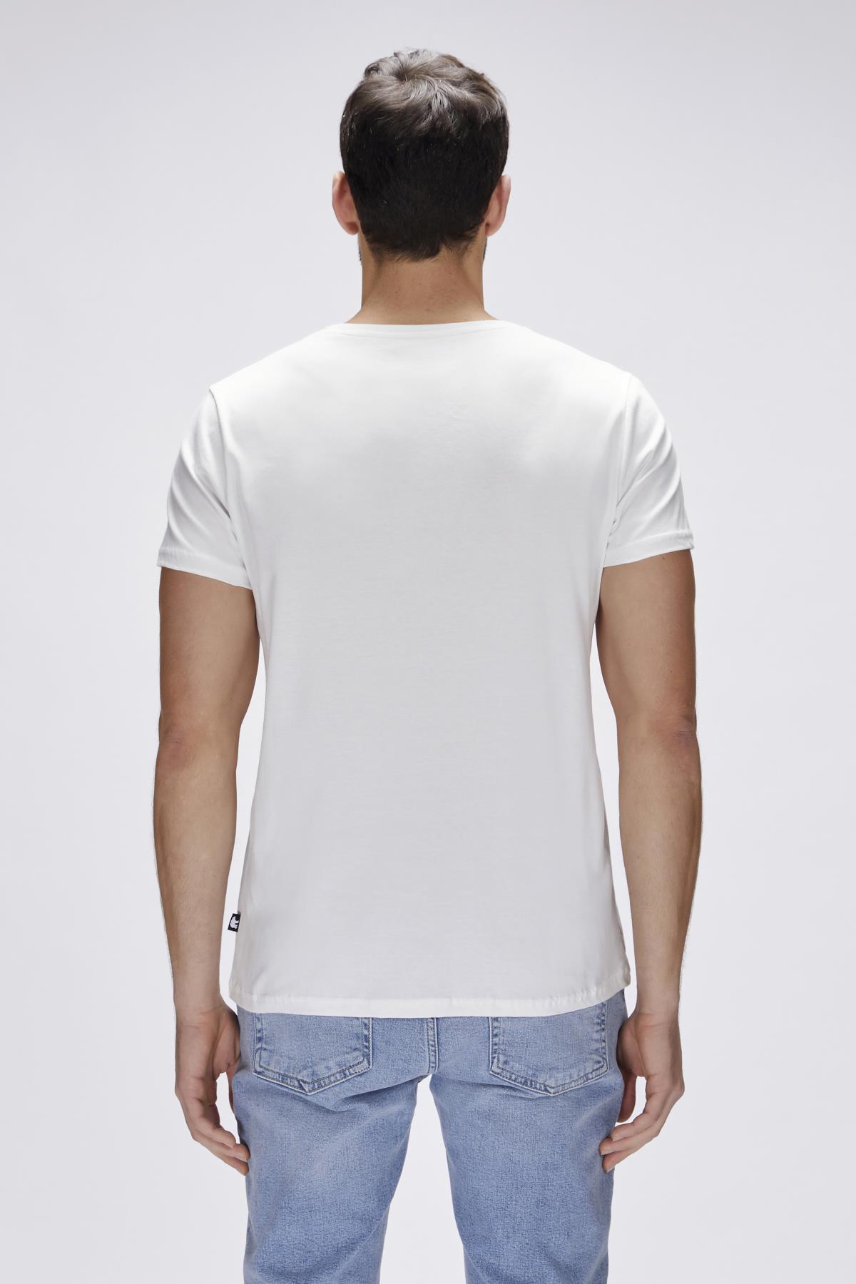 Nash Off-White Mens Printed T-Shirt