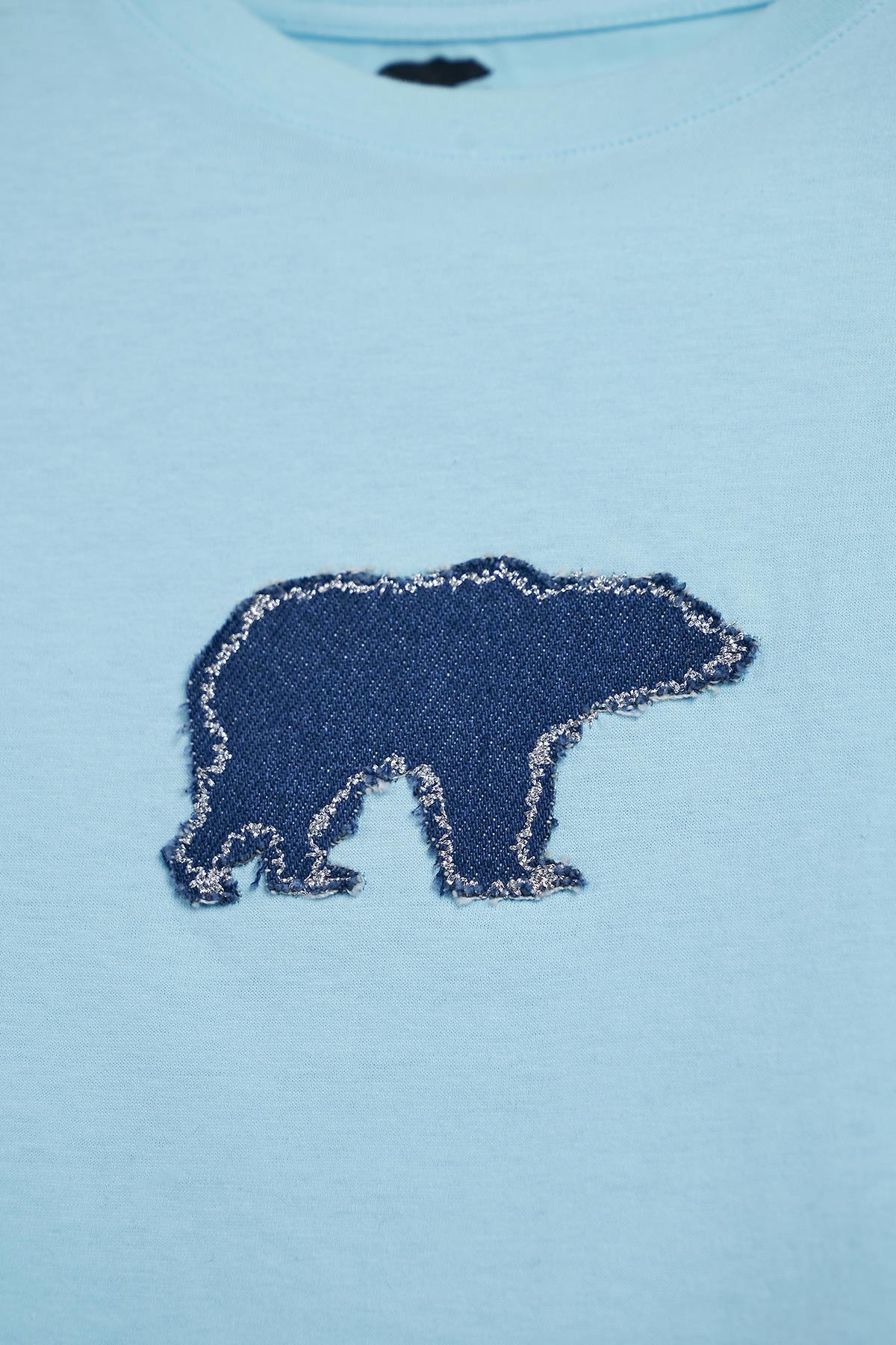 Nikki Mavi Kız Çocuk Tişört