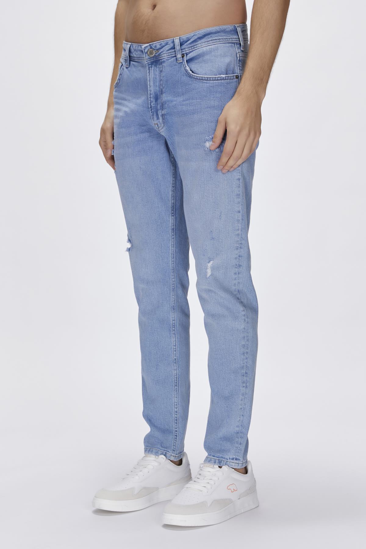 Palermo Jeans Buz Mavi Erkek Denim Pantolon