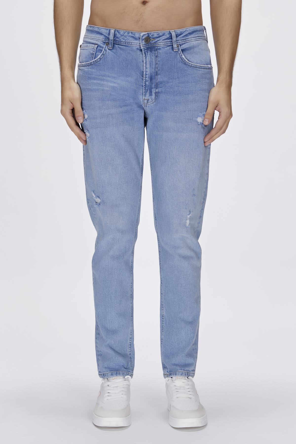 Palermo Jeans Buz Mavi Erkek Denim Pantolon