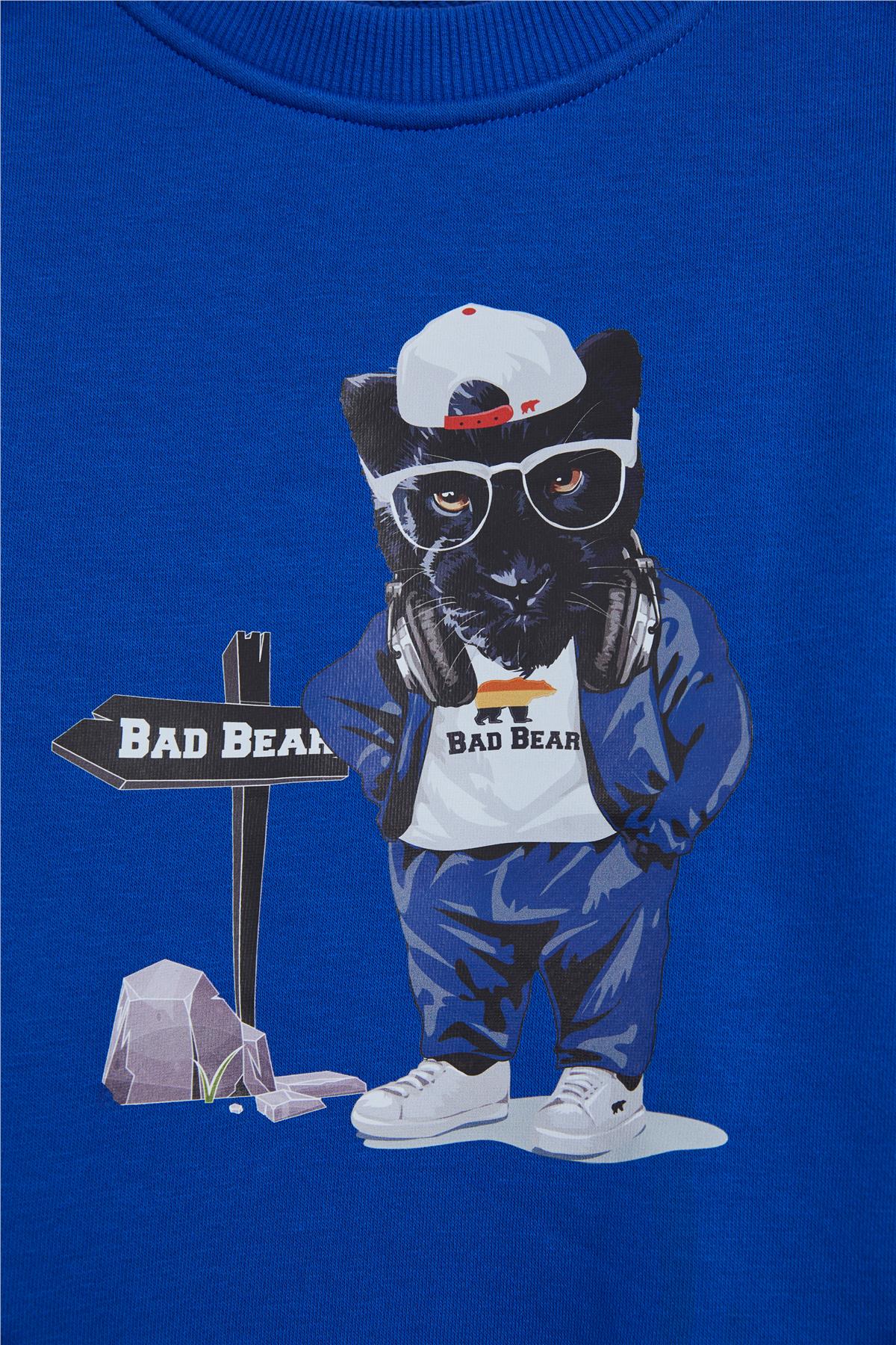 Panther Saks Mavisi Çocuk Sweatshirt