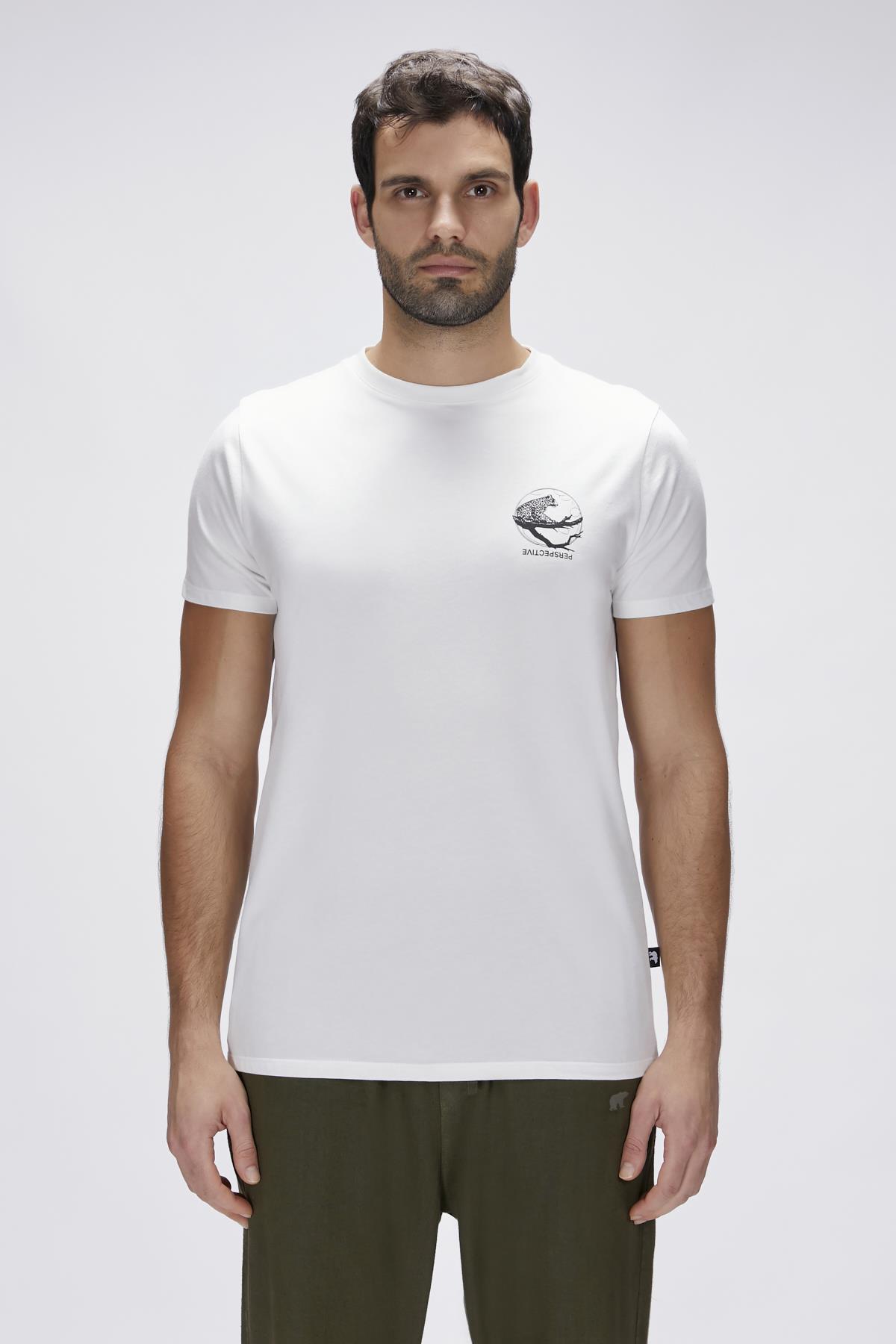 Pard Off-White Mens Printed T-Shirt