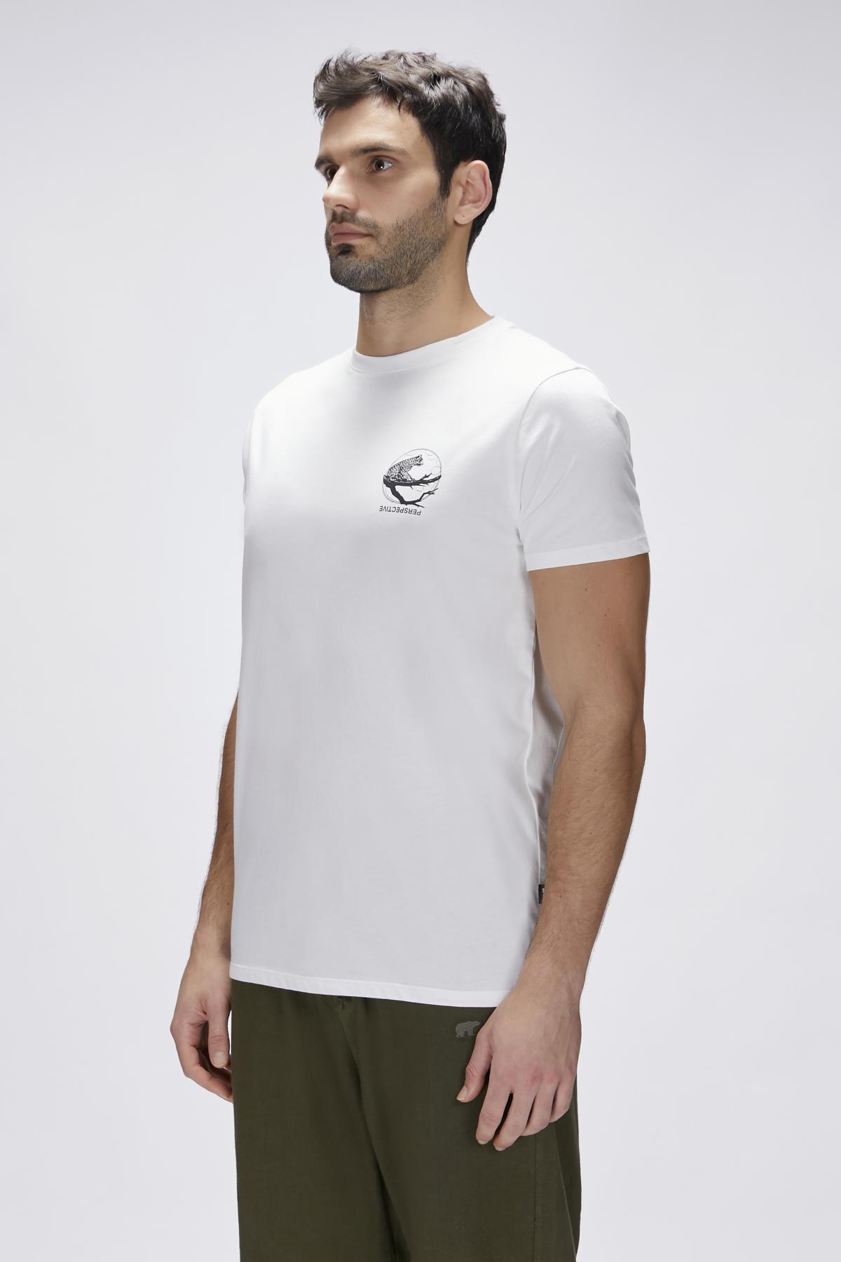Pard Off-White Mens Printed T-Shirt