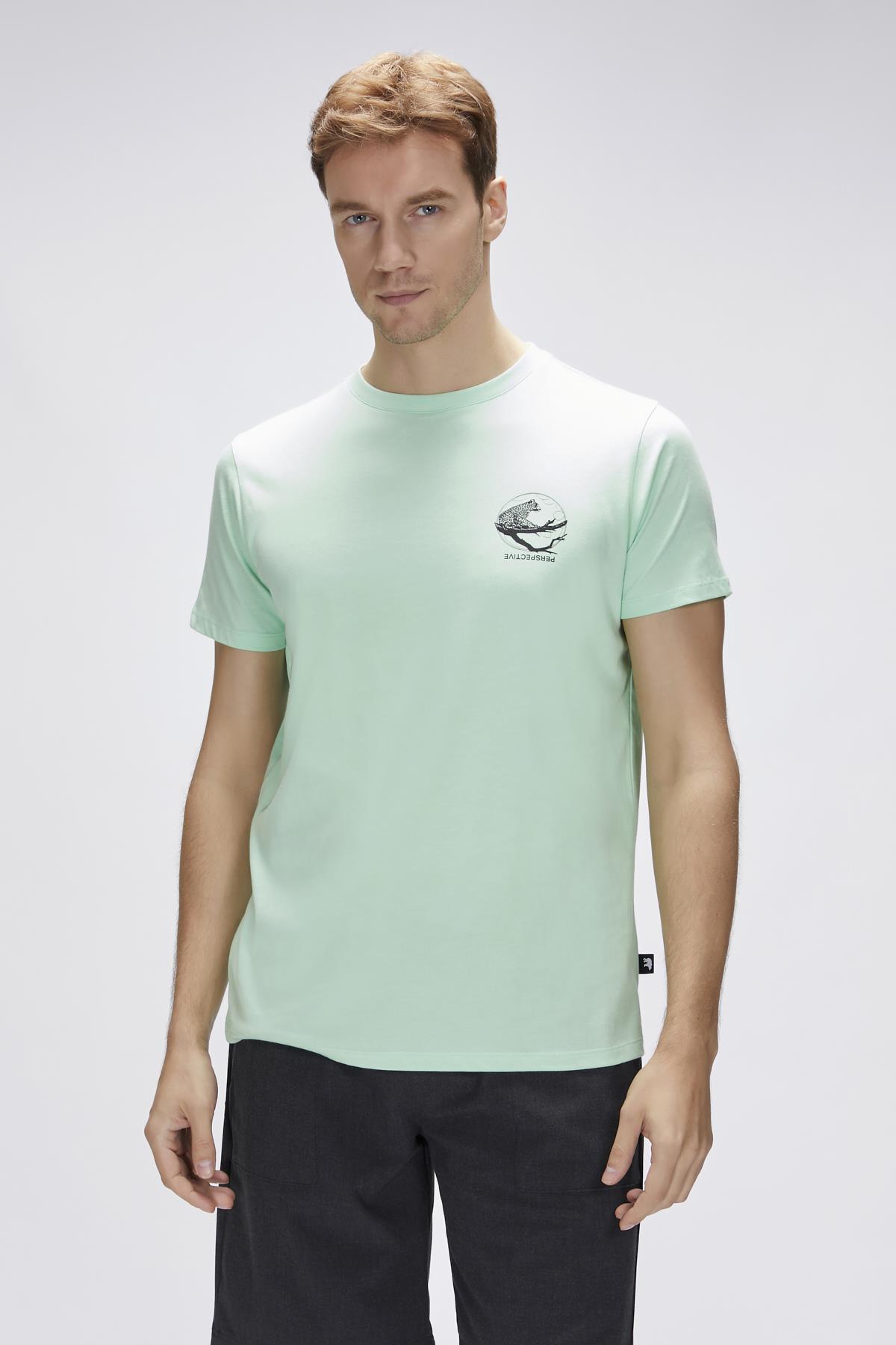 Pard Green Fig Mens Printed T-Shirt