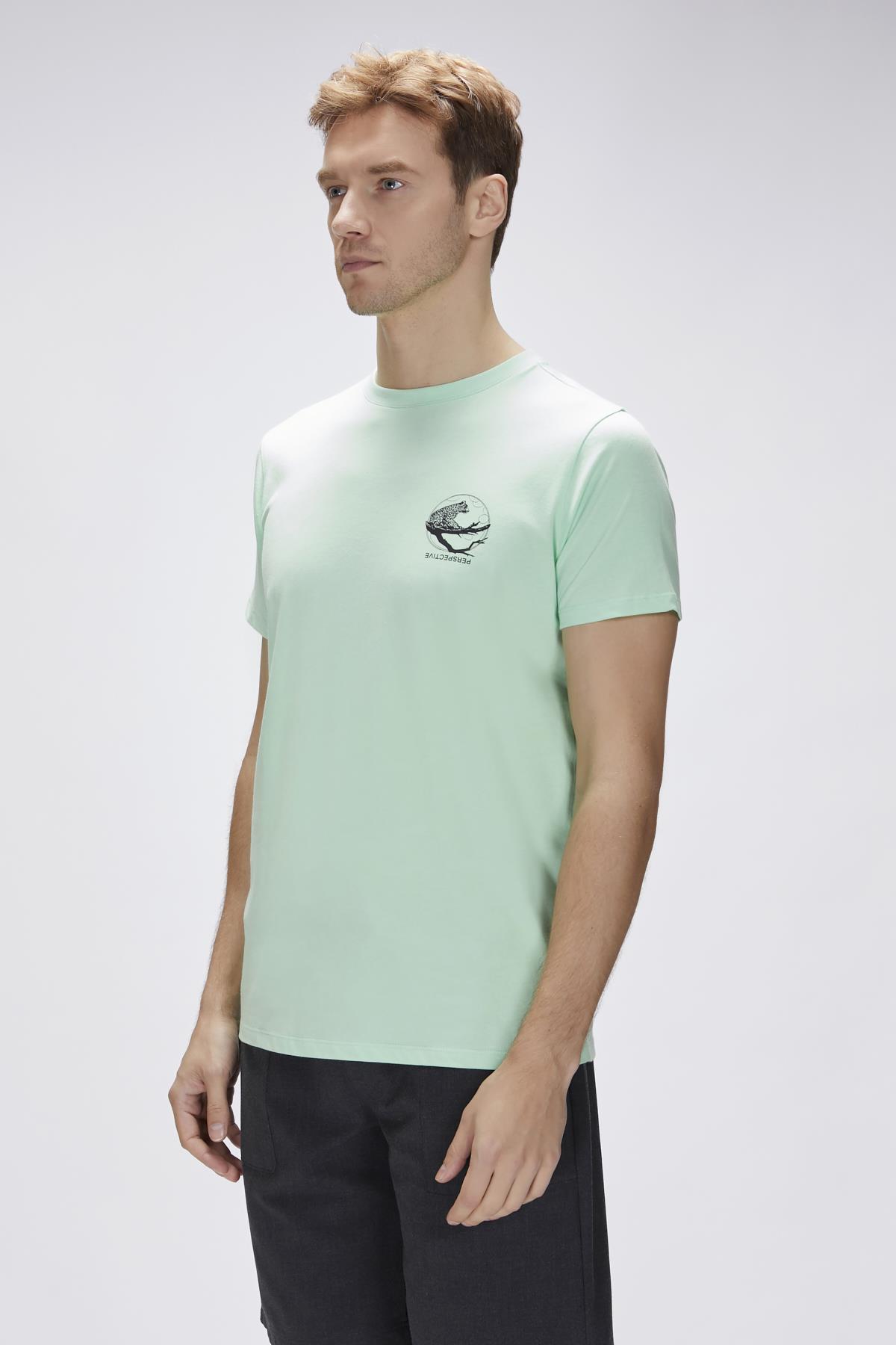 Pard Green Fig Mens Printed T-Shirt