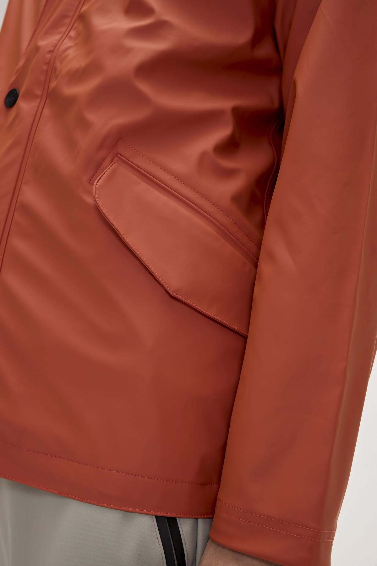 Patrol Raincoat Ginger Tarçın  Erkek Kapüşonlu Yağmurluk 